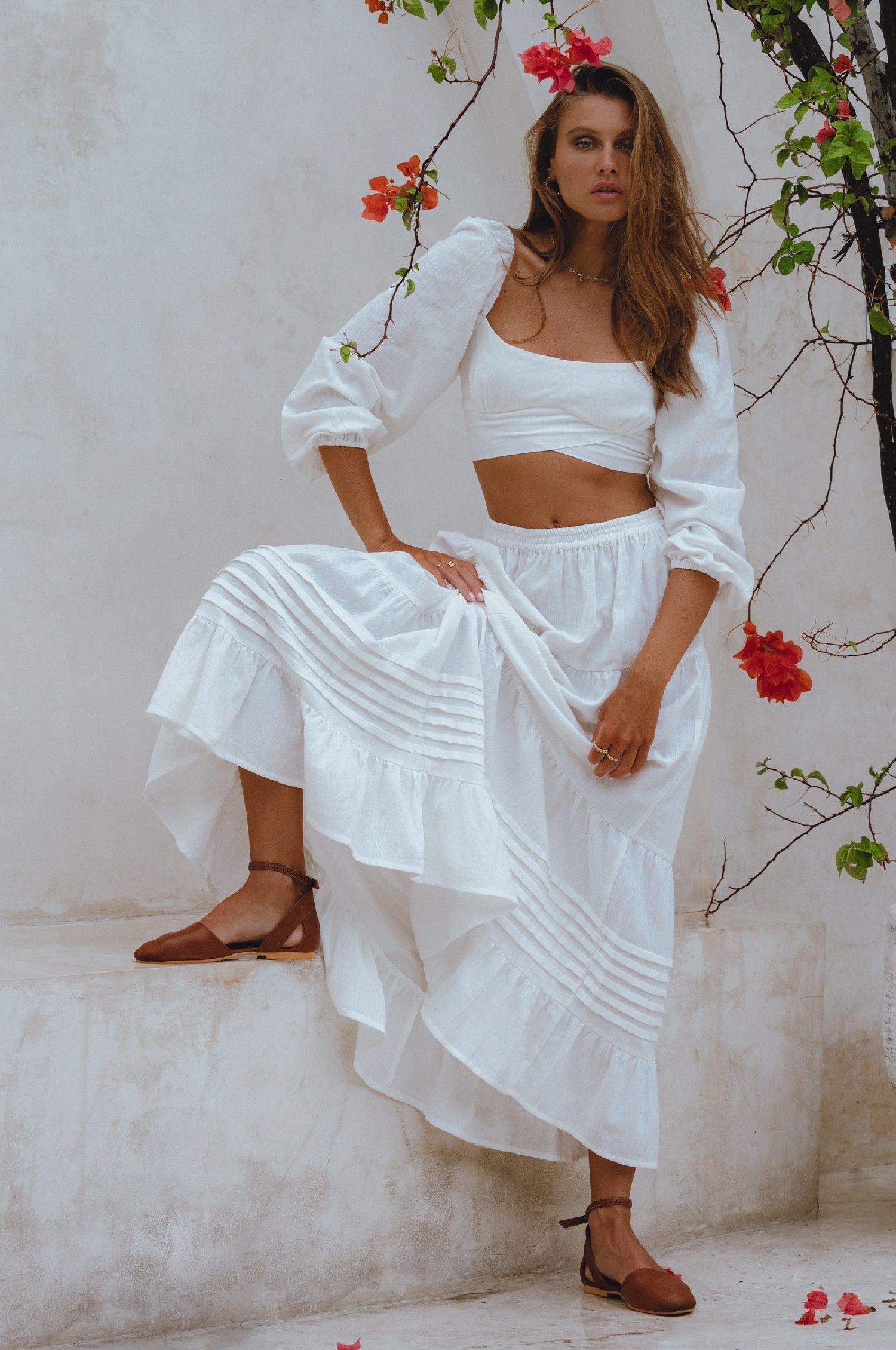 Mumbai Maxi Linen Skirt-thumbmail-4