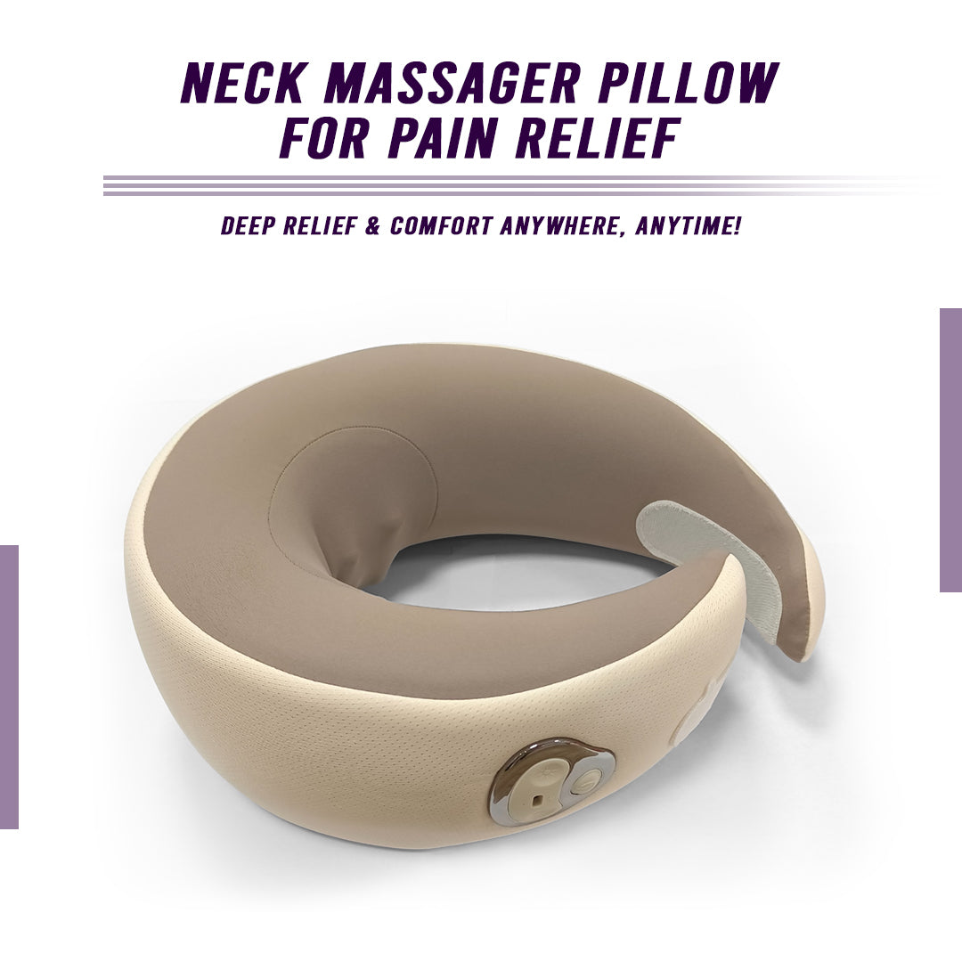 Multi-Purpose Neck Massage Pillow W/Warmth-thumbmail-2