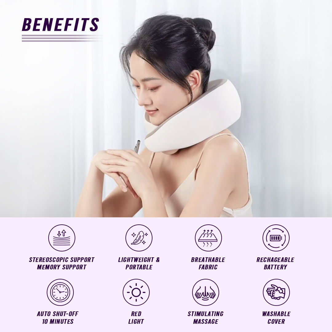 Multi-Purpose Neck Massage Pillow W/Warmth-thumbmail-3