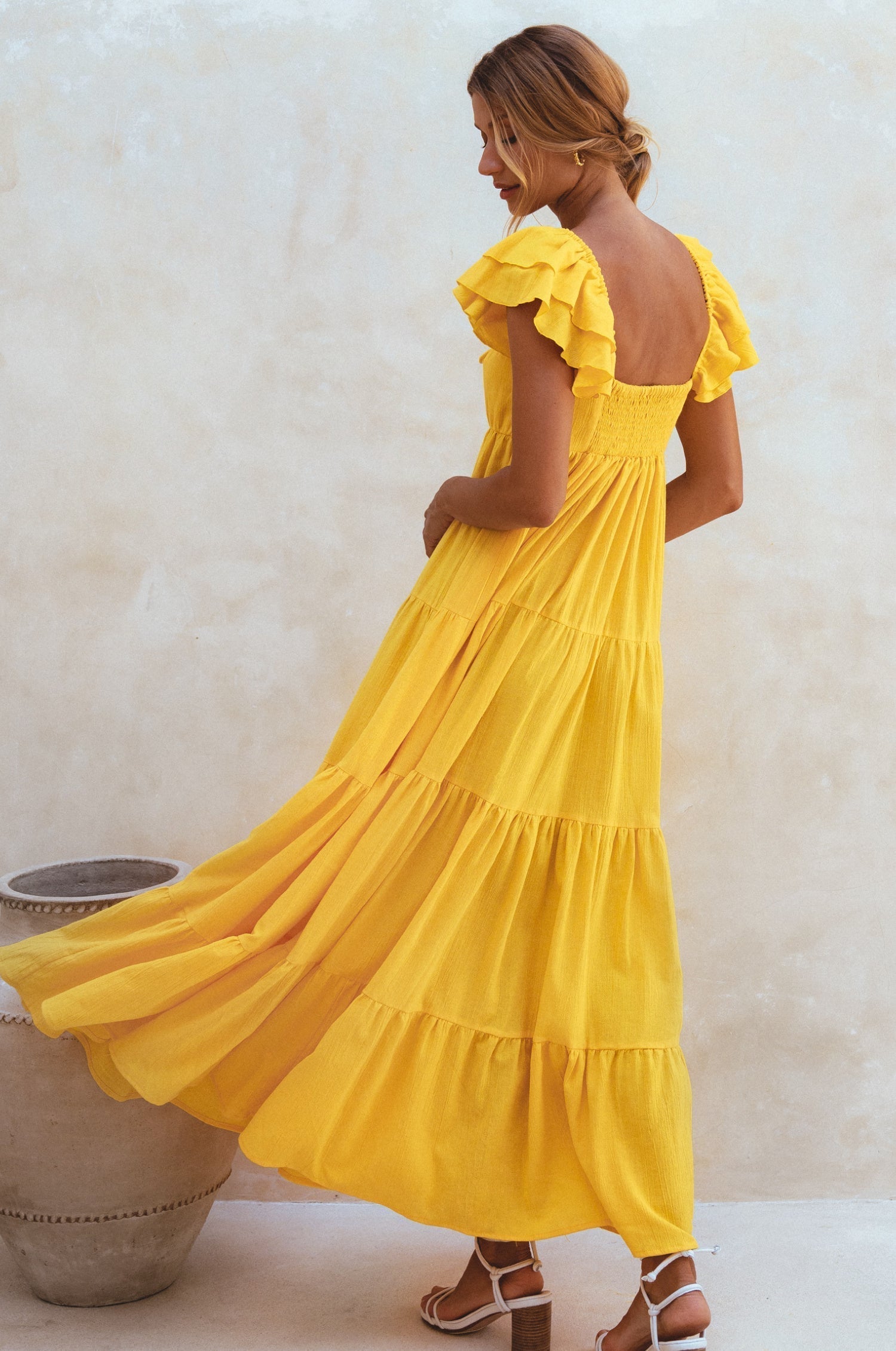 Nymph Bohemian Linen Maxi Dress-thumbmail-2