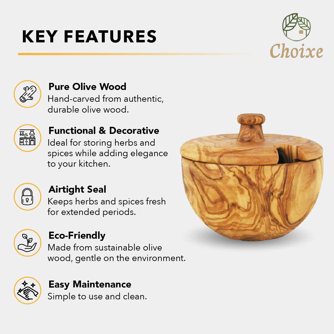 Mediterranean Olive Wood Canister-thumbmail-3