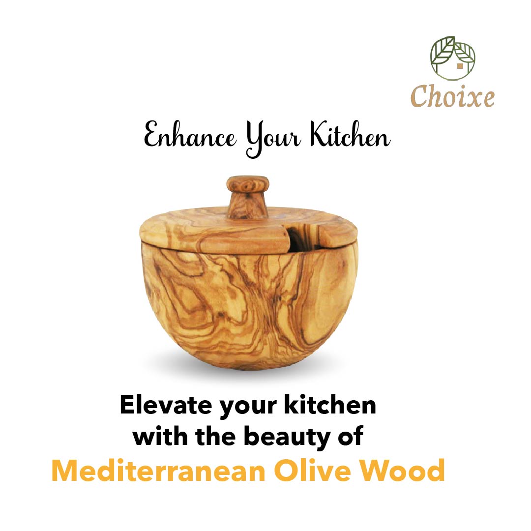 Mediterranean Olive Wood Canister-thumbmail-1