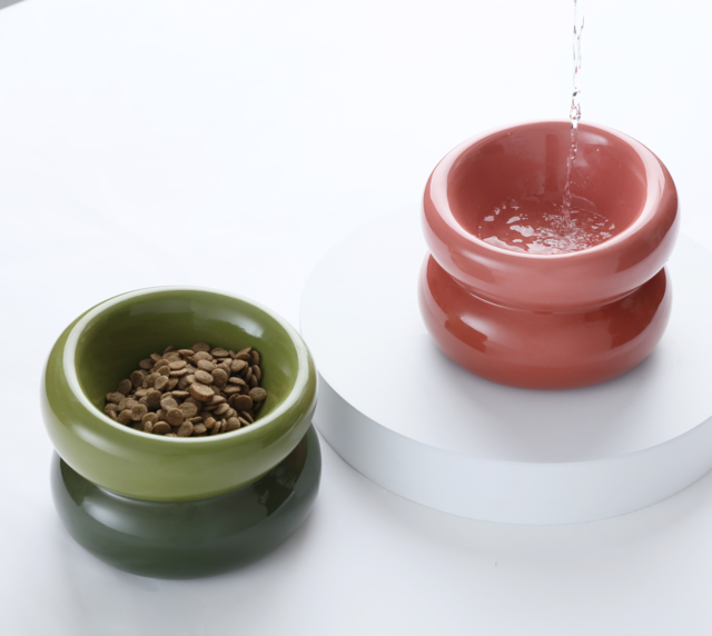 Soufflé Pet Bowl - Avocado Green-thumbmail-4
