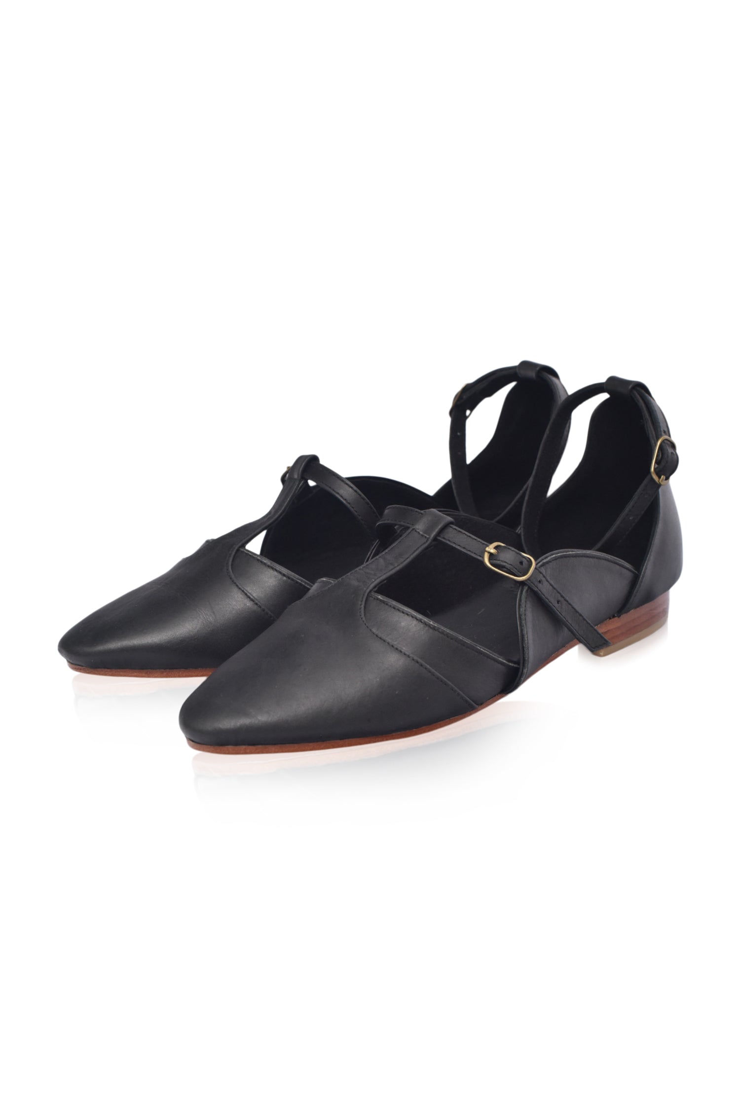 On the Go Leather Ballet Flats-thumbmail-2