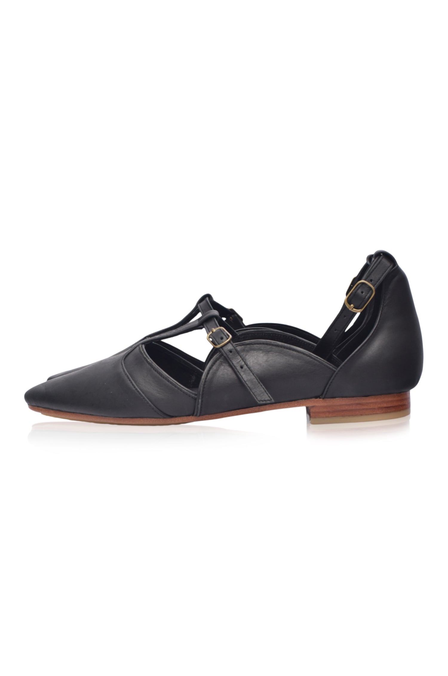 On the Go Leather Ballet Flats-thumbmail-1
