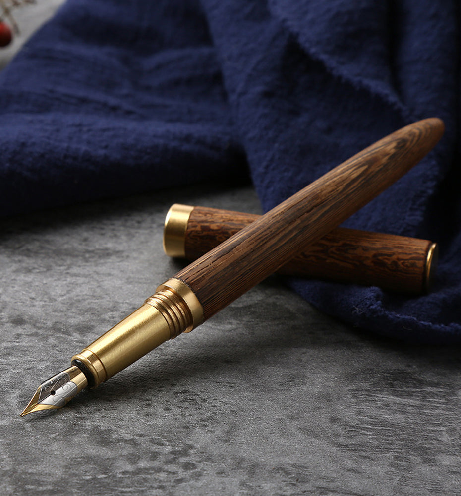 The Hemmingway | Handmade Wood and Brass Fountain Pen-thumbmail-14