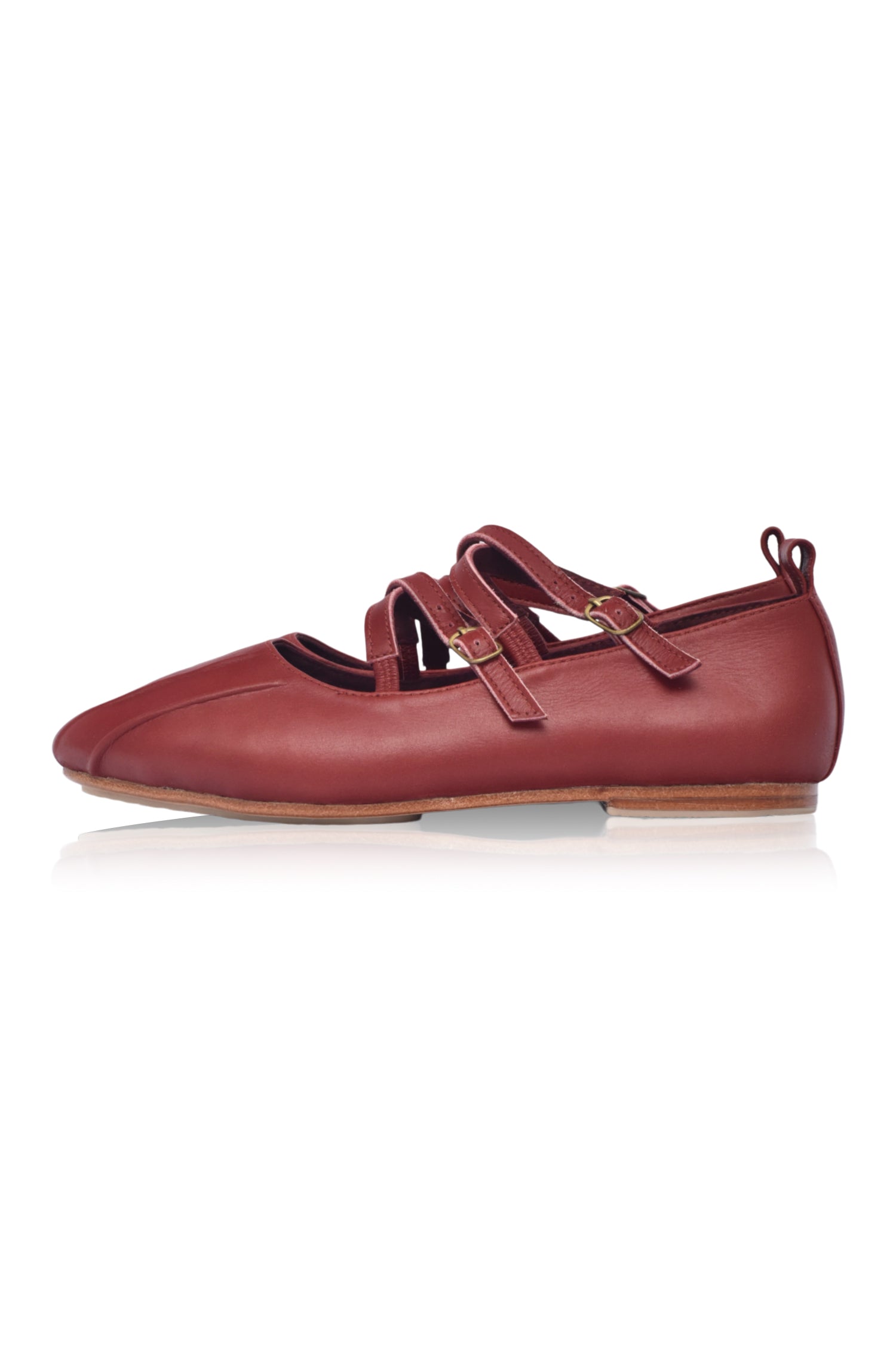 Obsession Criss Cross Leather Flats-thumbmail-4