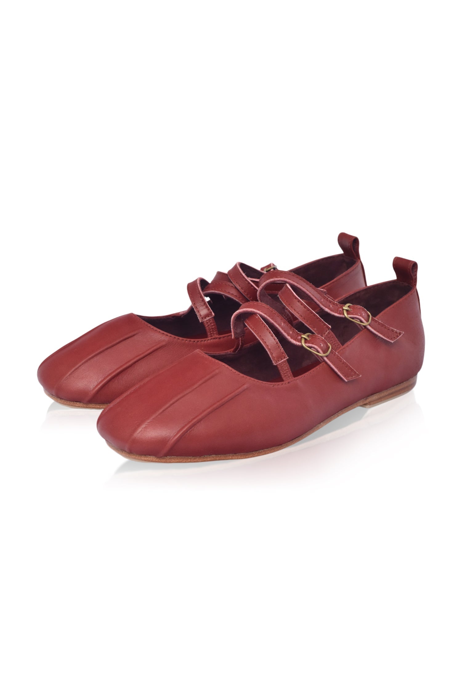Obsession Criss Cross Leather Flats-thumbmail-3