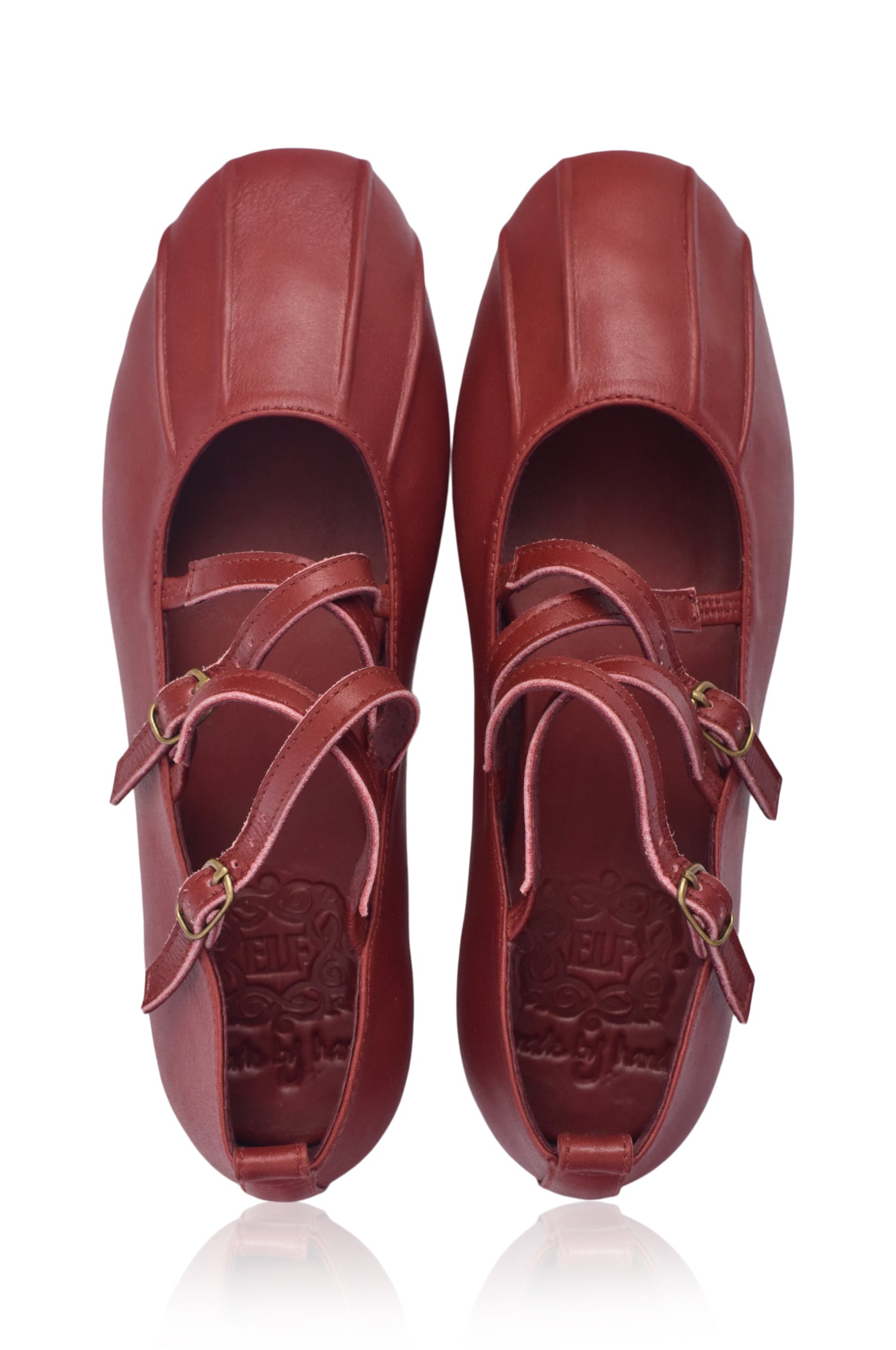 Obsession Criss Cross Leather Flats-thumbmail-5