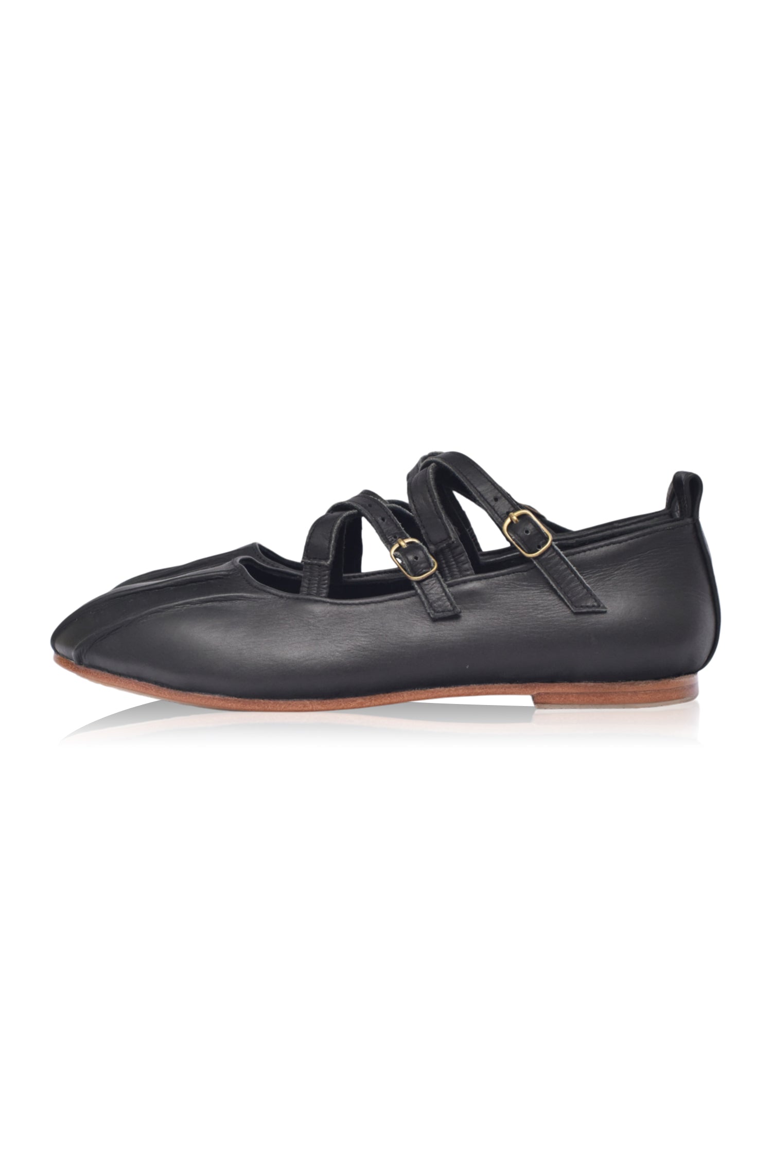 Obsession Criss Cross Leather Flats-thumbmail-5
