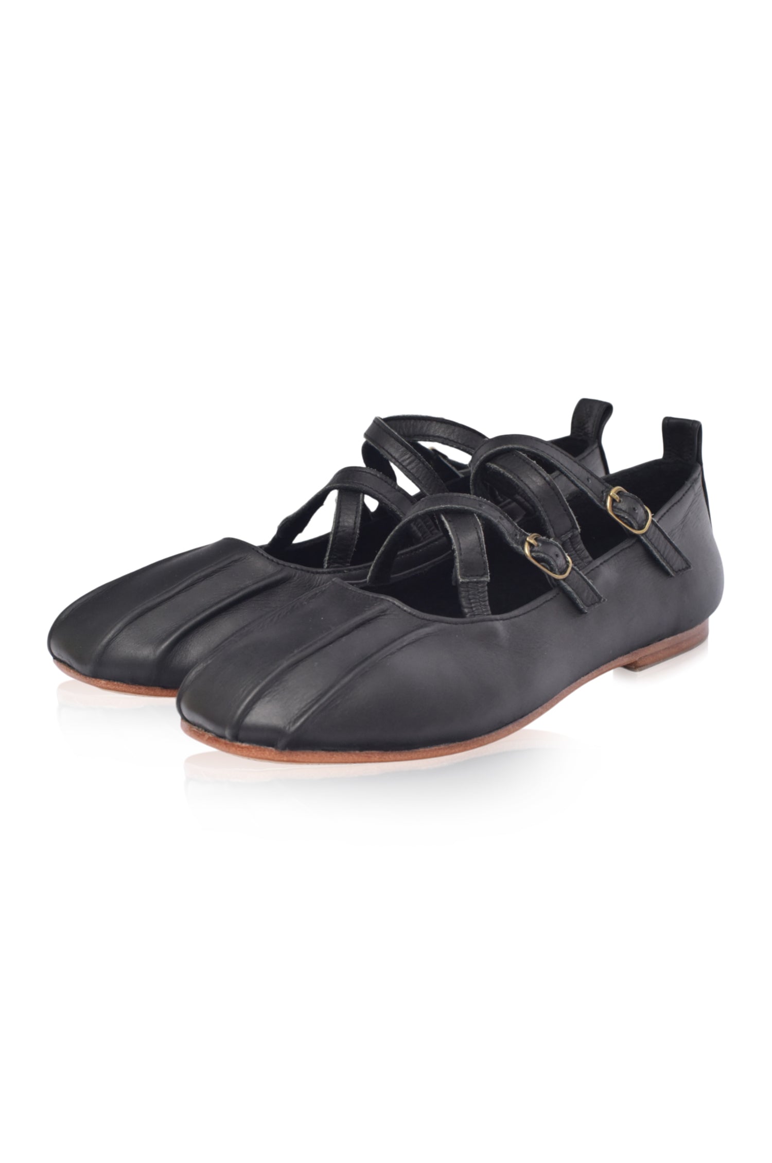 Obsession Criss Cross Leather Flats-thumbmail-7