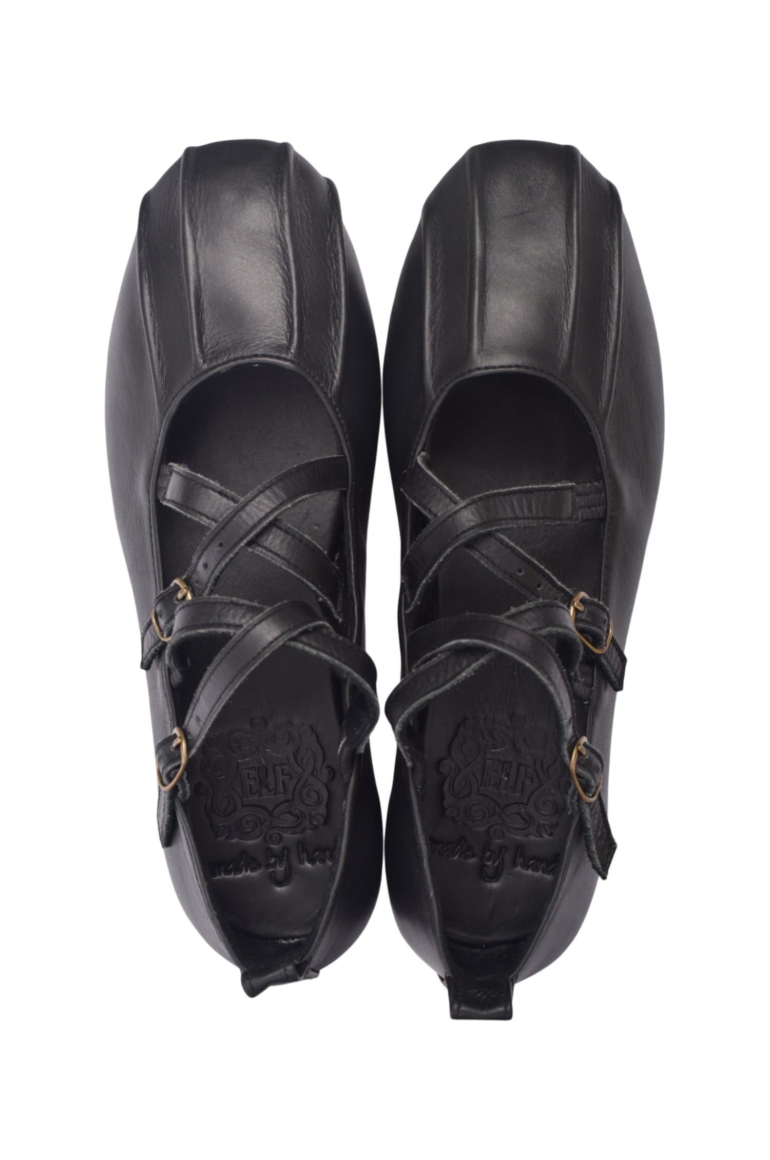 Obsession Criss Cross Leather Flats-thumbmail-3