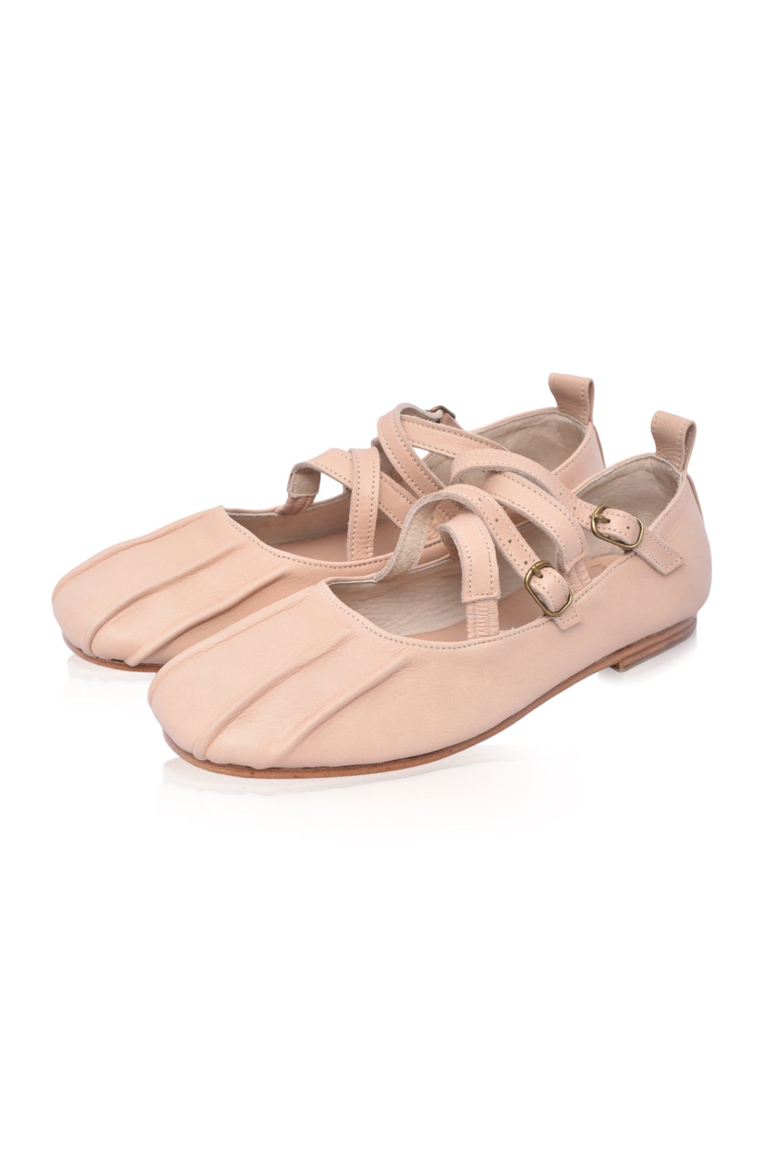 Obsession Criss Cross Leather Flats-thumbmail-2
