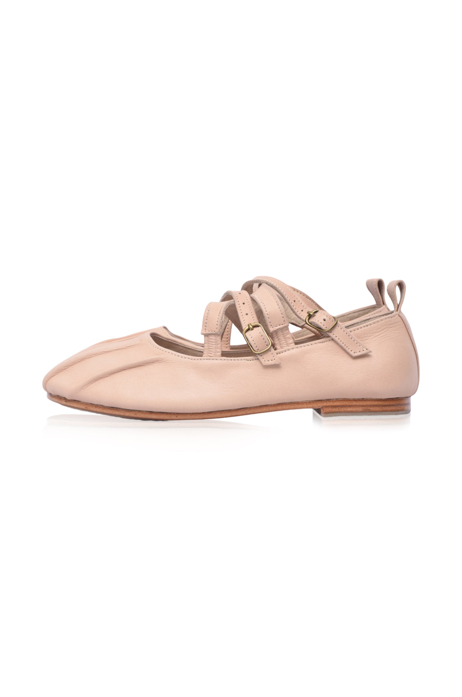 Obsession Criss Cross Leather Flats-thumbmail-1