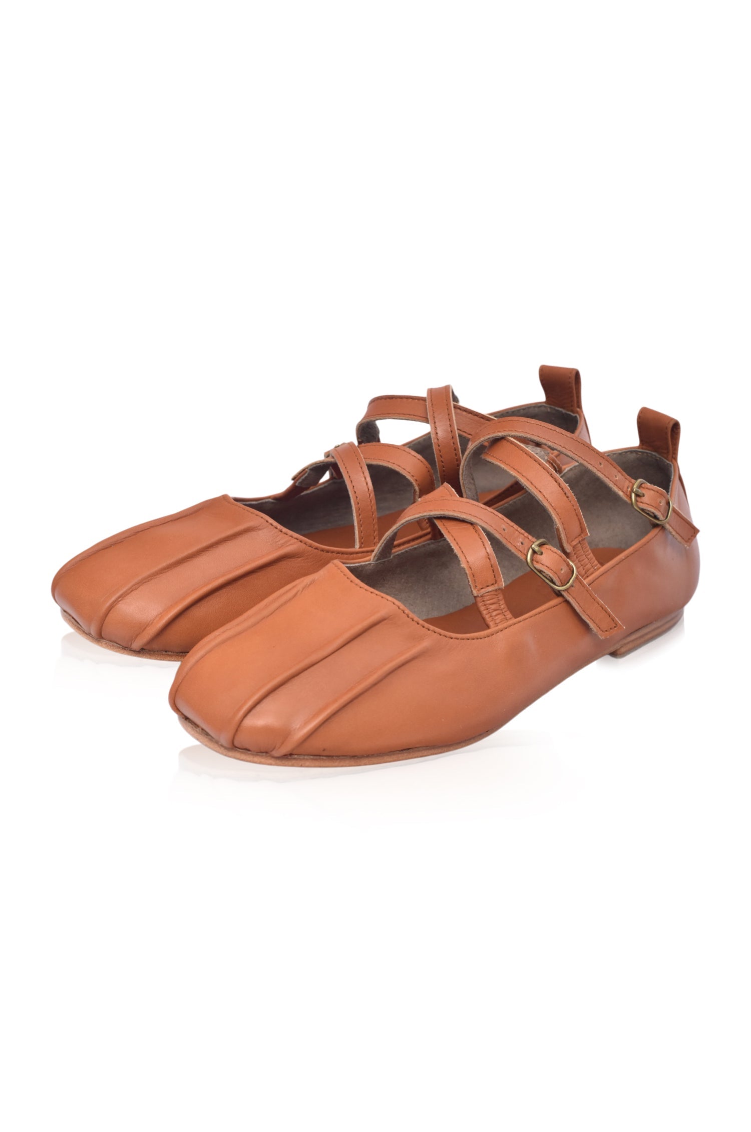 Obsession Criss Cross Leather Flats-thumbmail-3