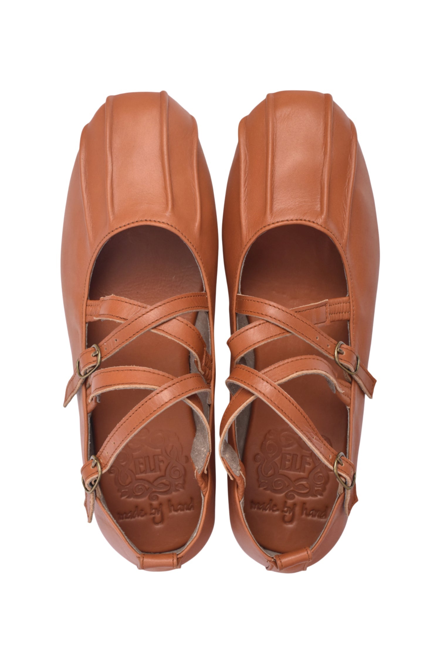 Obsession Criss Cross Leather Flats-thumbmail-4