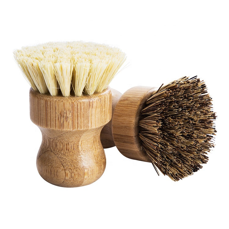 Bamboo Sisal Fiber Dish Brush-thumbmail-4
