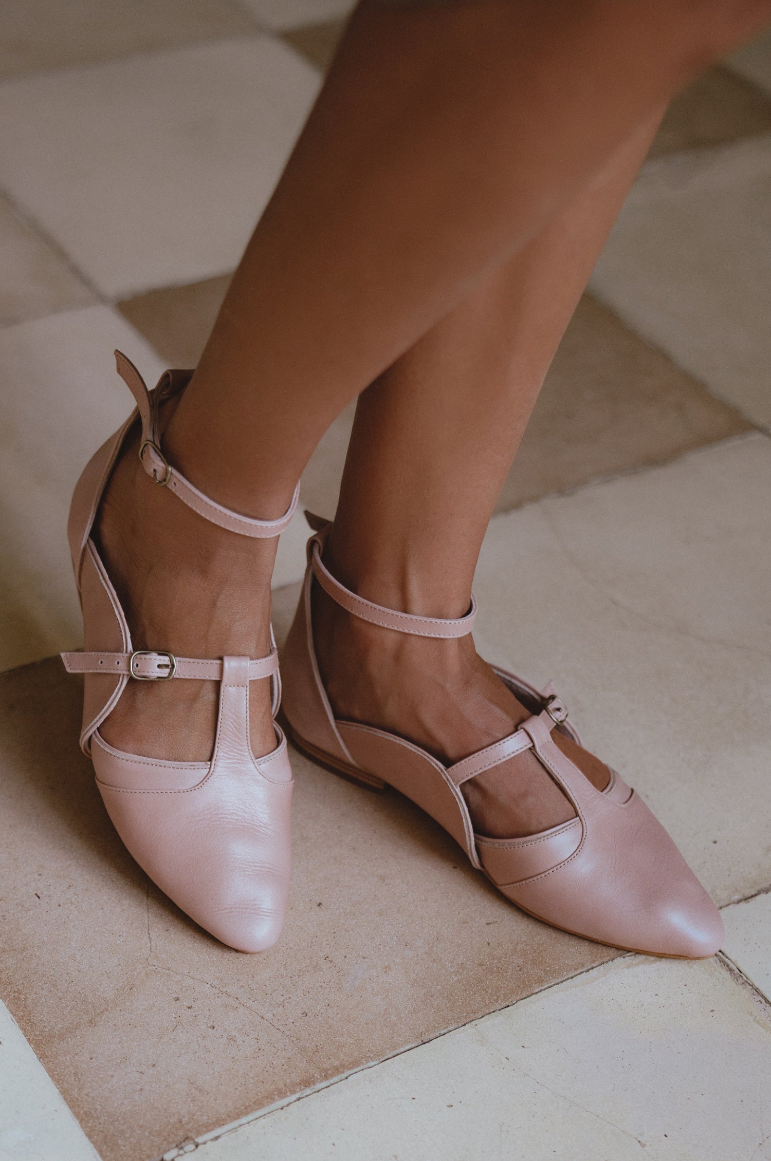 On the Go Leather Ballet Flats-thumbmail-3