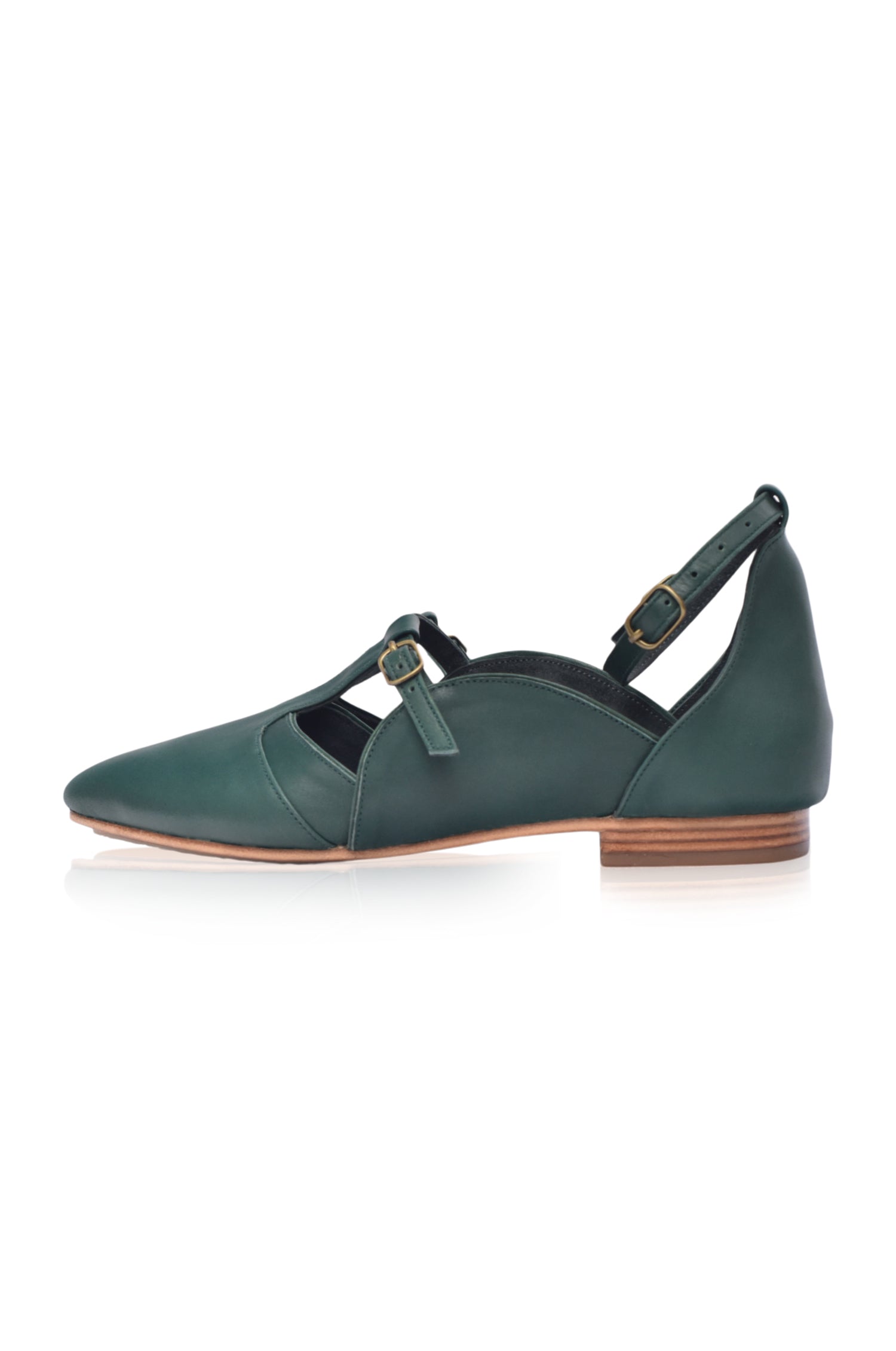 On the Go Leather Ballet Flats-thumbmail-4