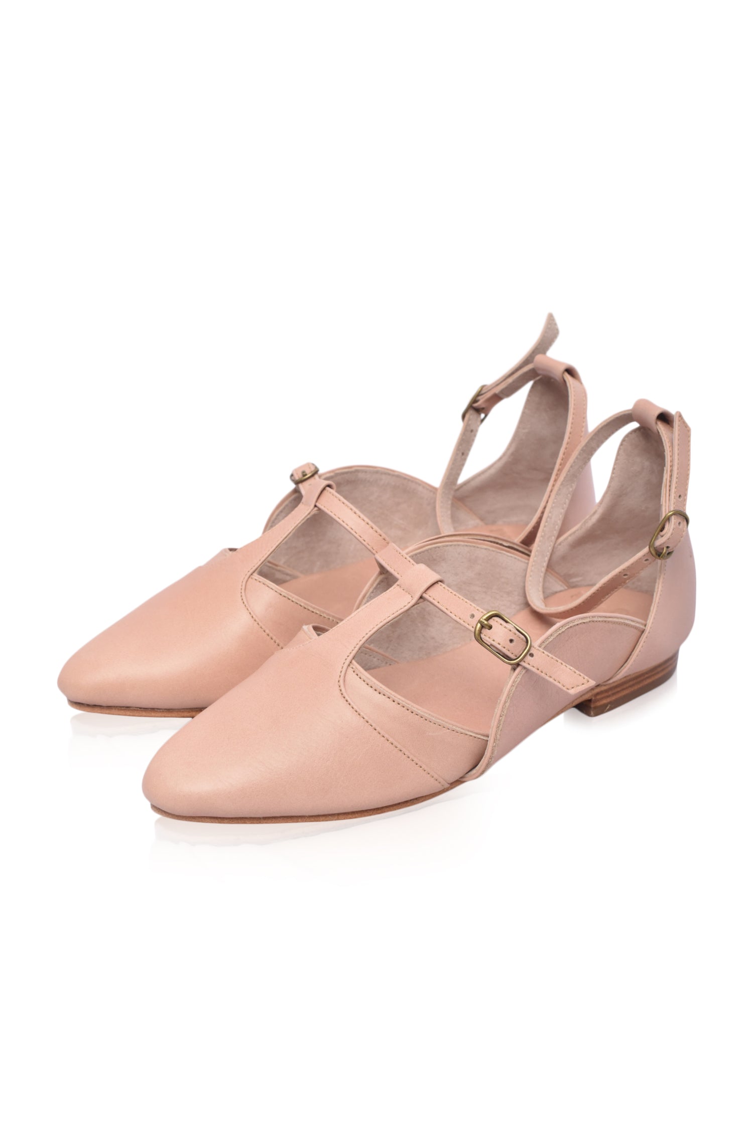 On the Go Leather Ballet Flats-thumbmail-4
