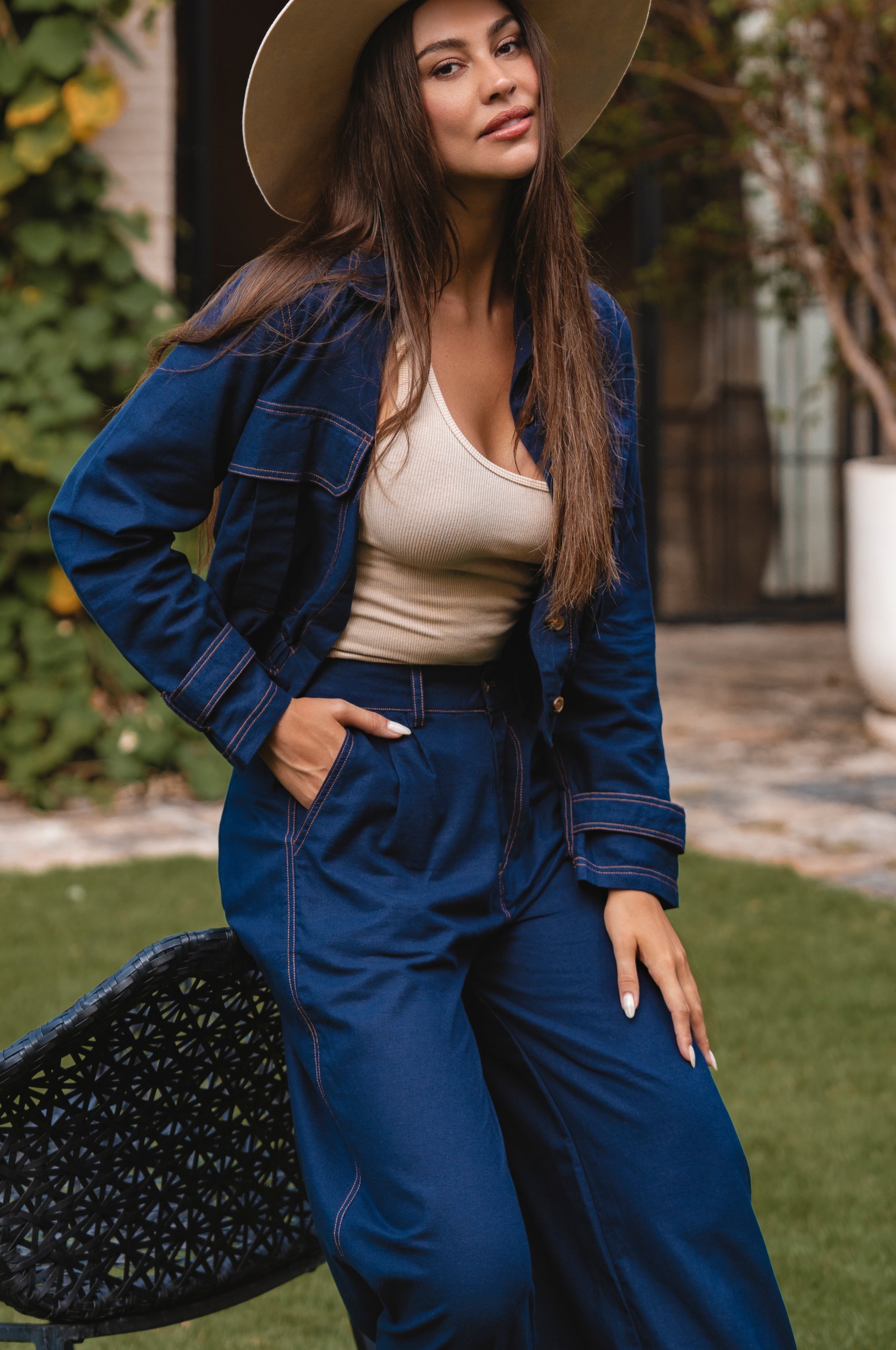 Orion Wide Leg Linen Pants-thumbmail-1