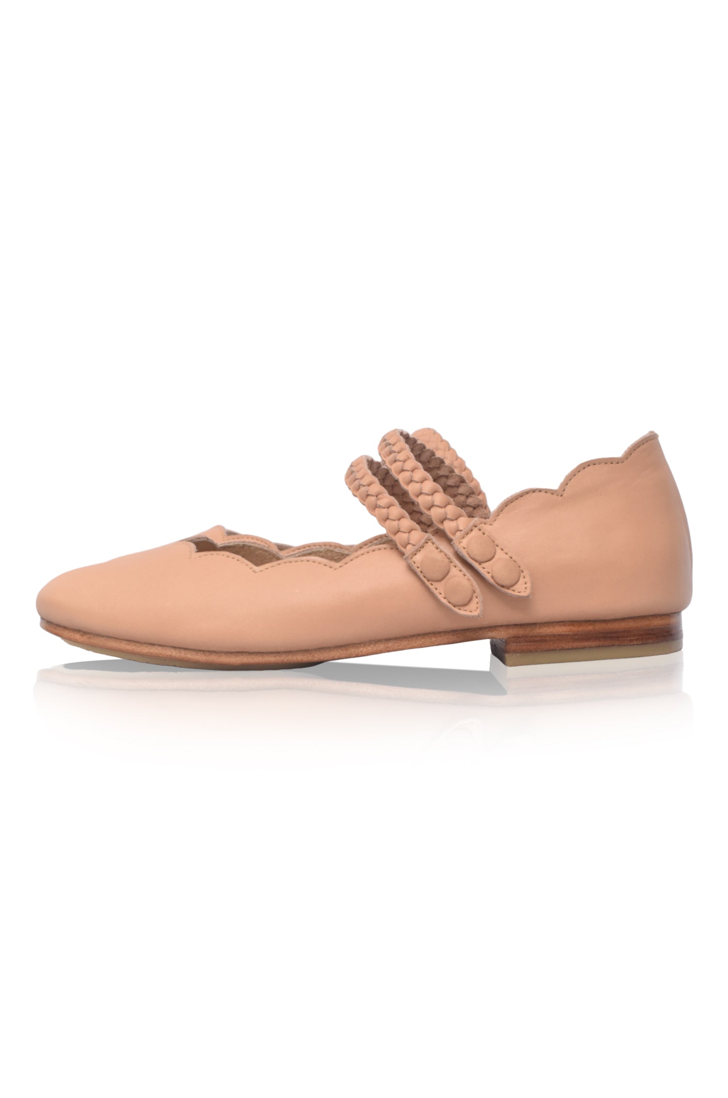 Prima Scalloped Ballet Flats-thumbmail-1