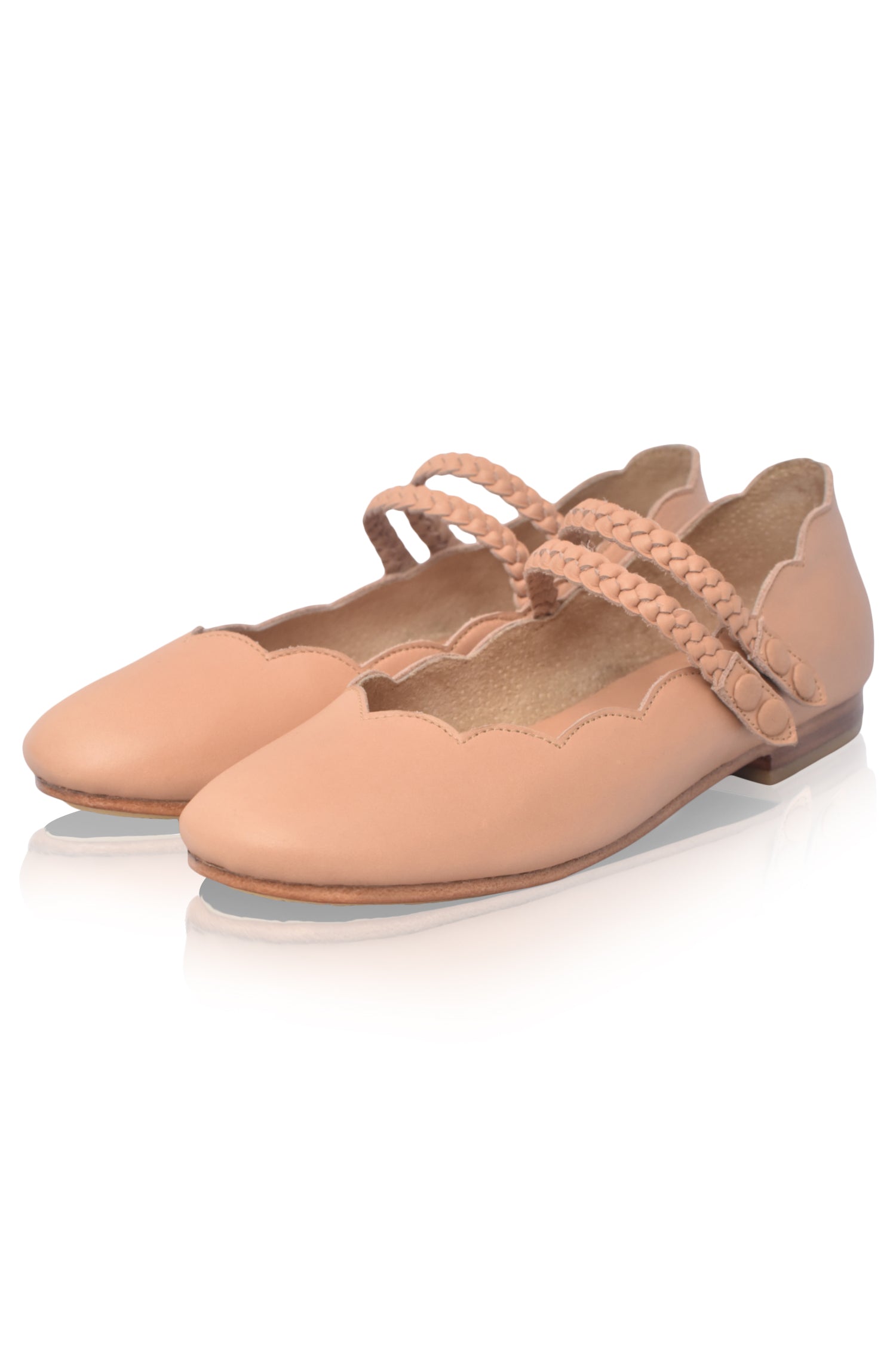 Prima Scalloped Ballet Flats-thumbmail-3
