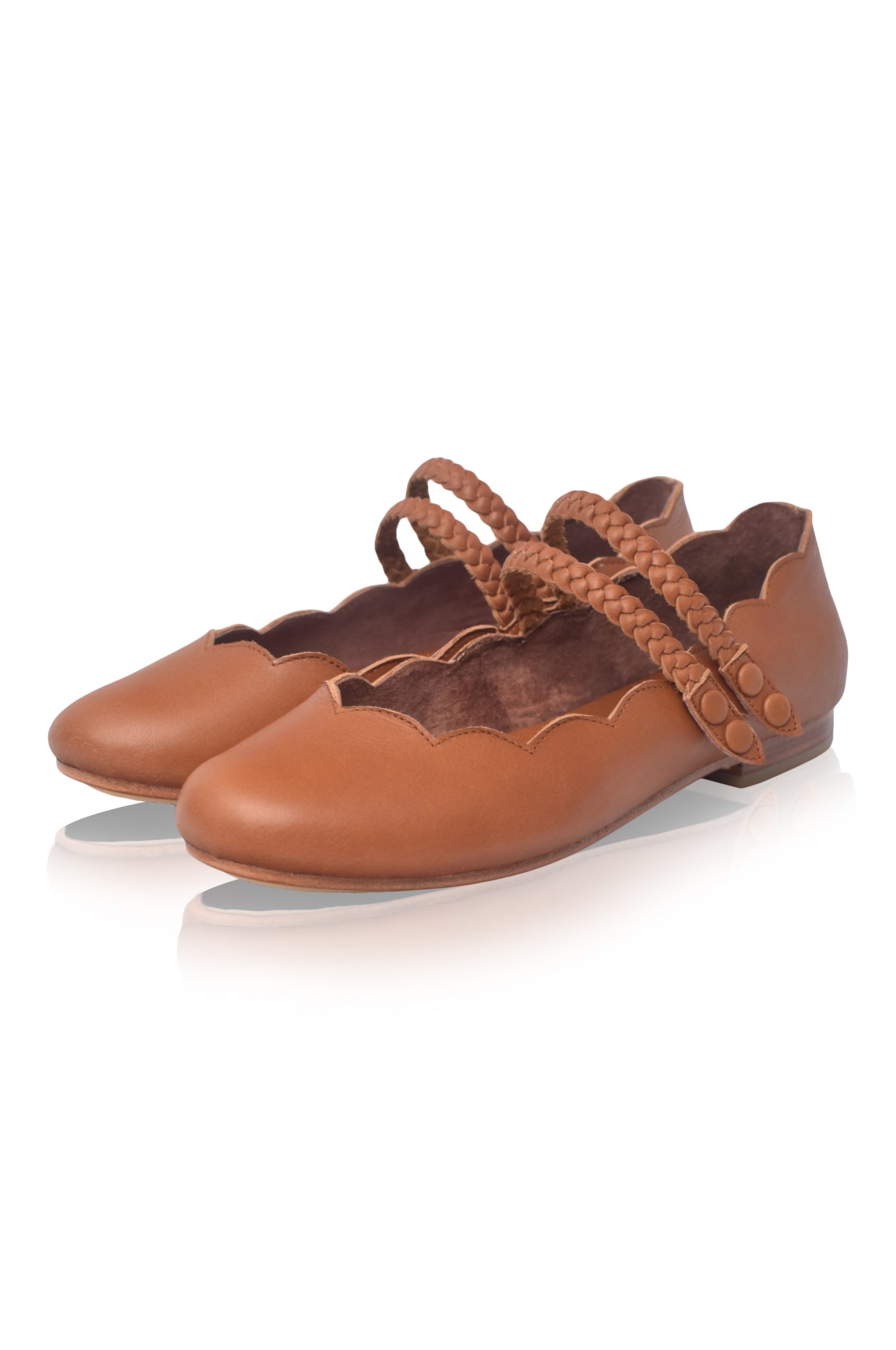 Prima Scalloped Ballet Flats-thumbmail-3