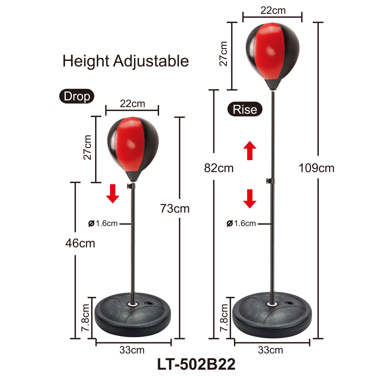 Contixo Kids Boxing Glove and Punching Bag Set With Adjustable Stand-thumbmail-7