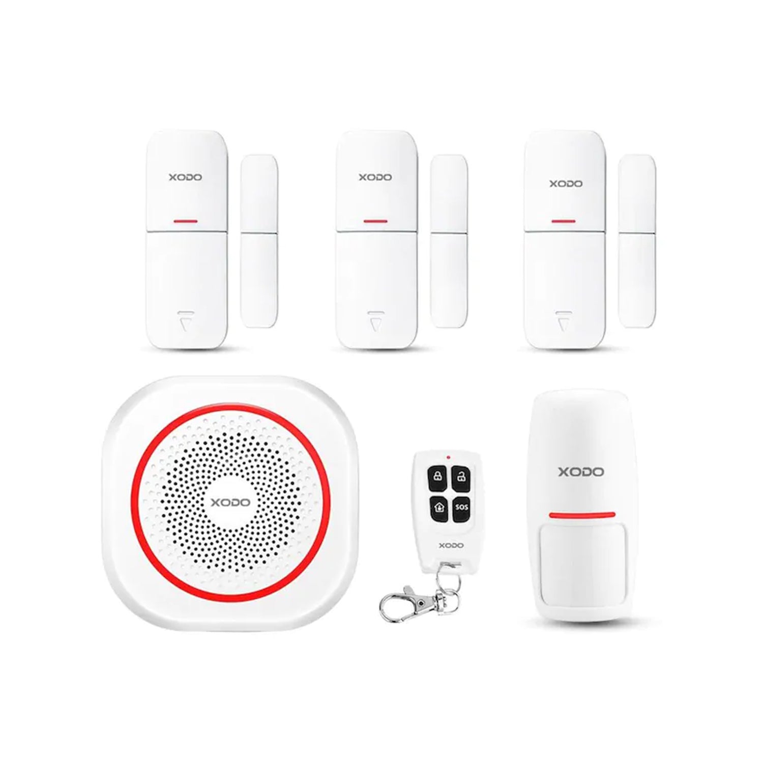 XODO PK6 Smart Home Security Kit - Complete Wireless Alarm System-thumbmail-1