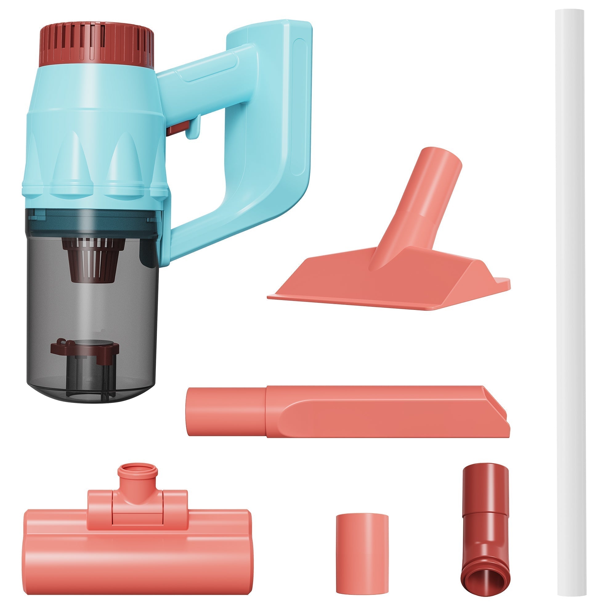 Contixo Kids Cleaning Toy Set, 3-in-1 Vacuum Cleaner Toy With Real Suction, Sound Effects/Music/Light, Pretend Play Housekeeping Toy Gift for Girls & Boys-thumbmail-2
