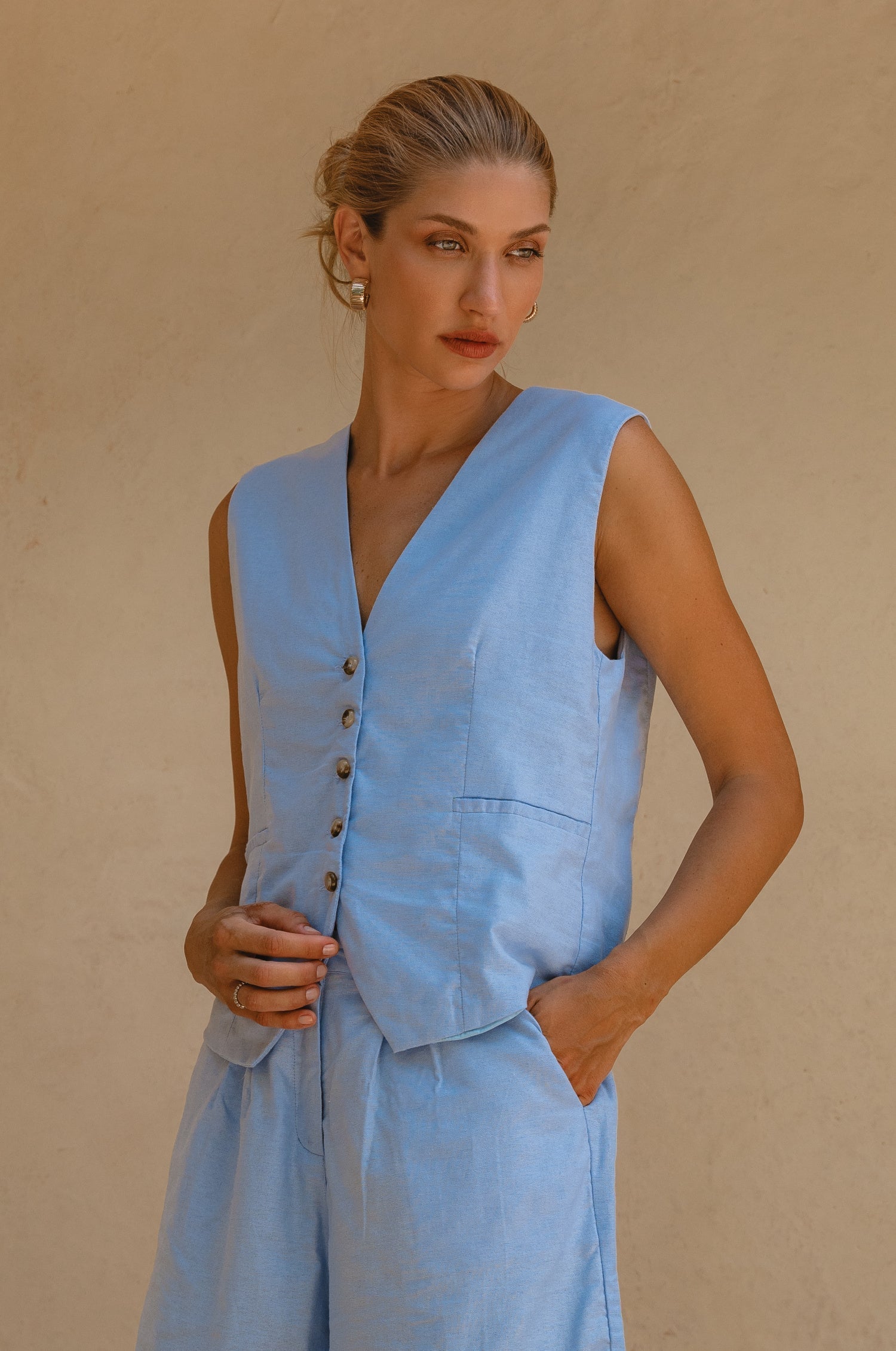 Paige Linen Vest-thumbmail-5