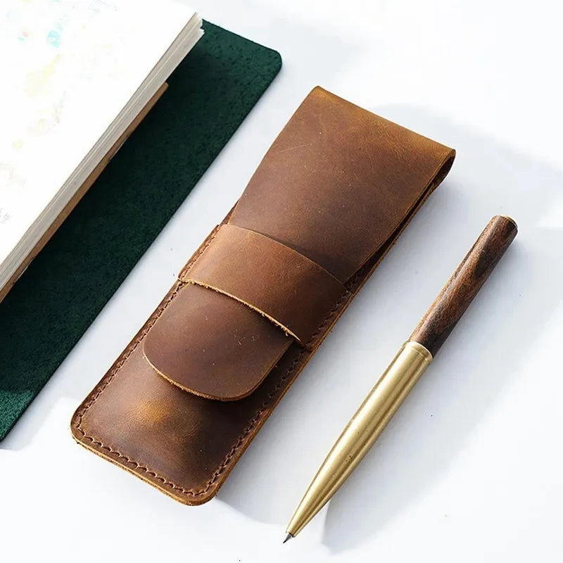 Paiman Leather Pen Holder | Handmade Leather Fountain Pen Pouch-thumbmail-8
