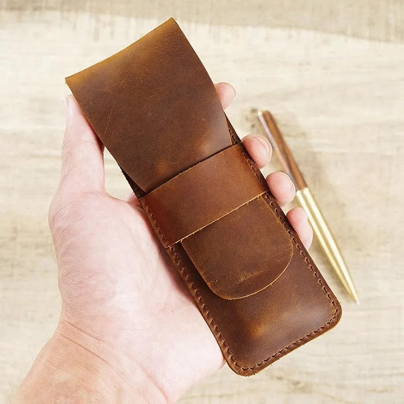 Paiman Leather Pen Holder | Handmade Leather Fountain Pen Pouch-thumbmail-6