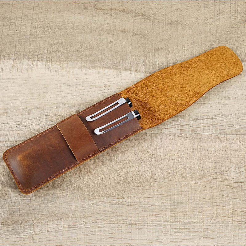 Paiman Leather Pen Holder | Handmade Leather Fountain Pen Pouch-thumbmail-1