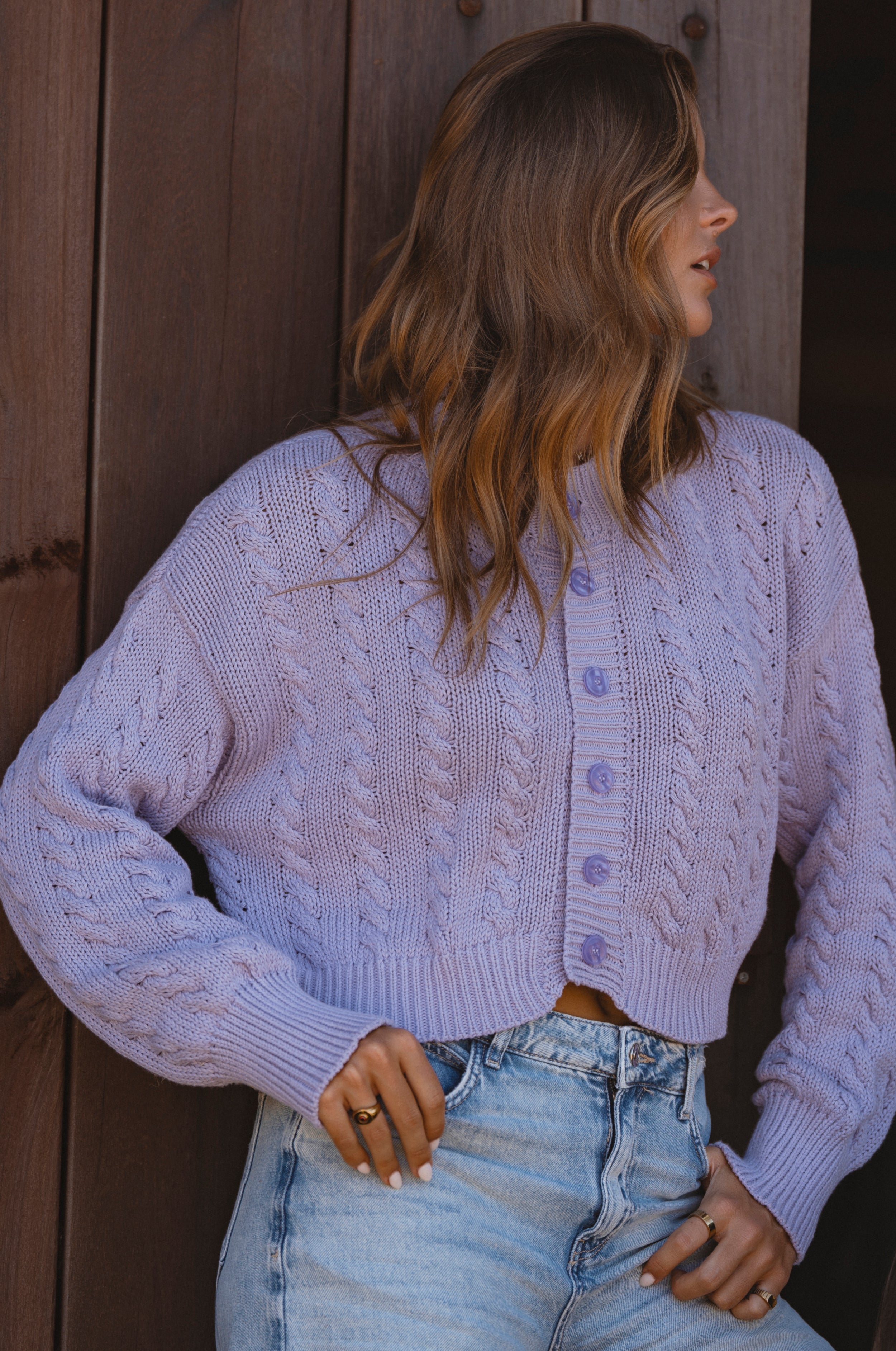 Parisse Cropped Knitted Cardigan-thumbmail-10