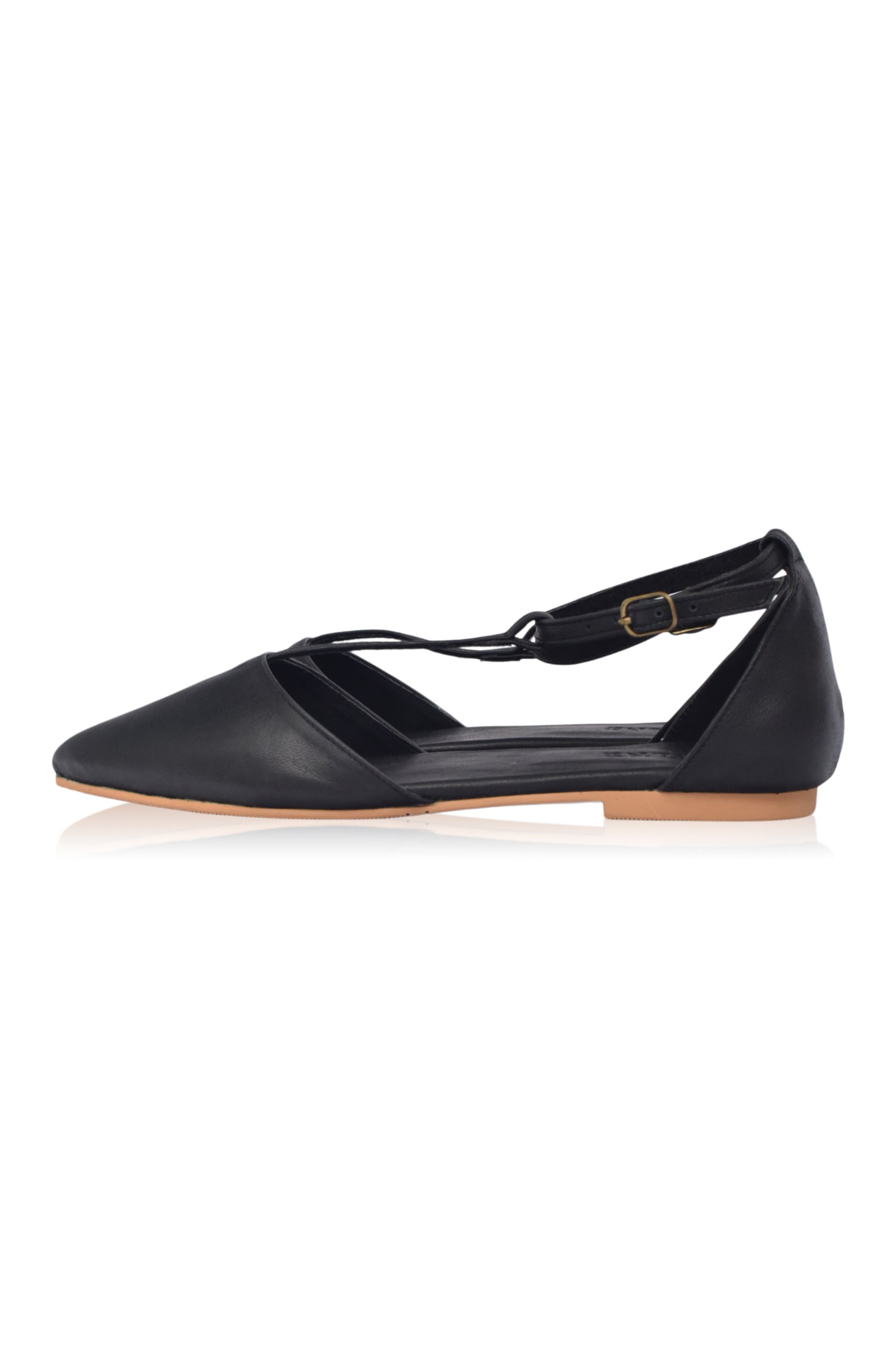 Paula Pointy Leather Flats-thumbmail-1