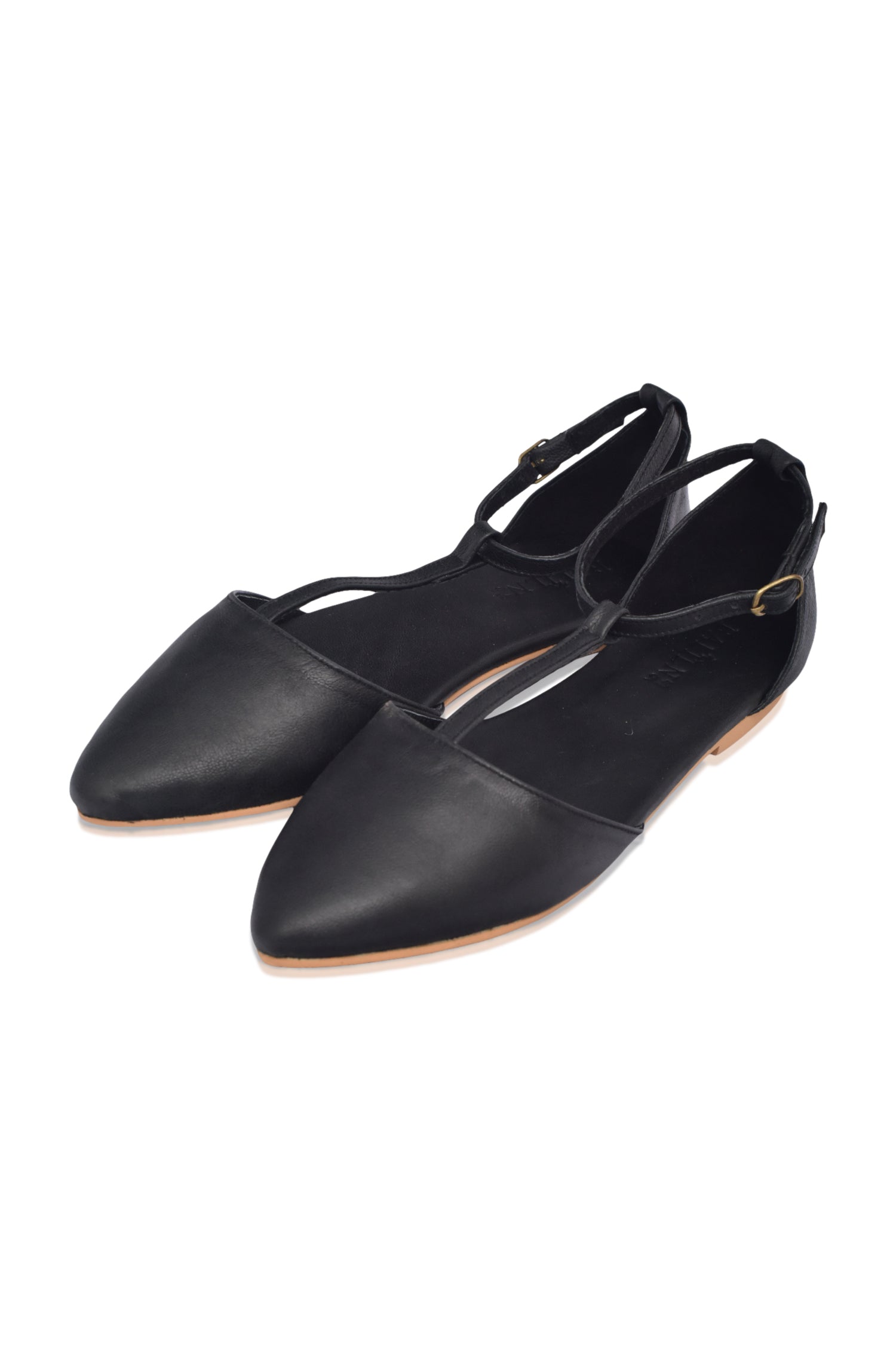 Paula Pointy Leather Flats-thumbmail-4