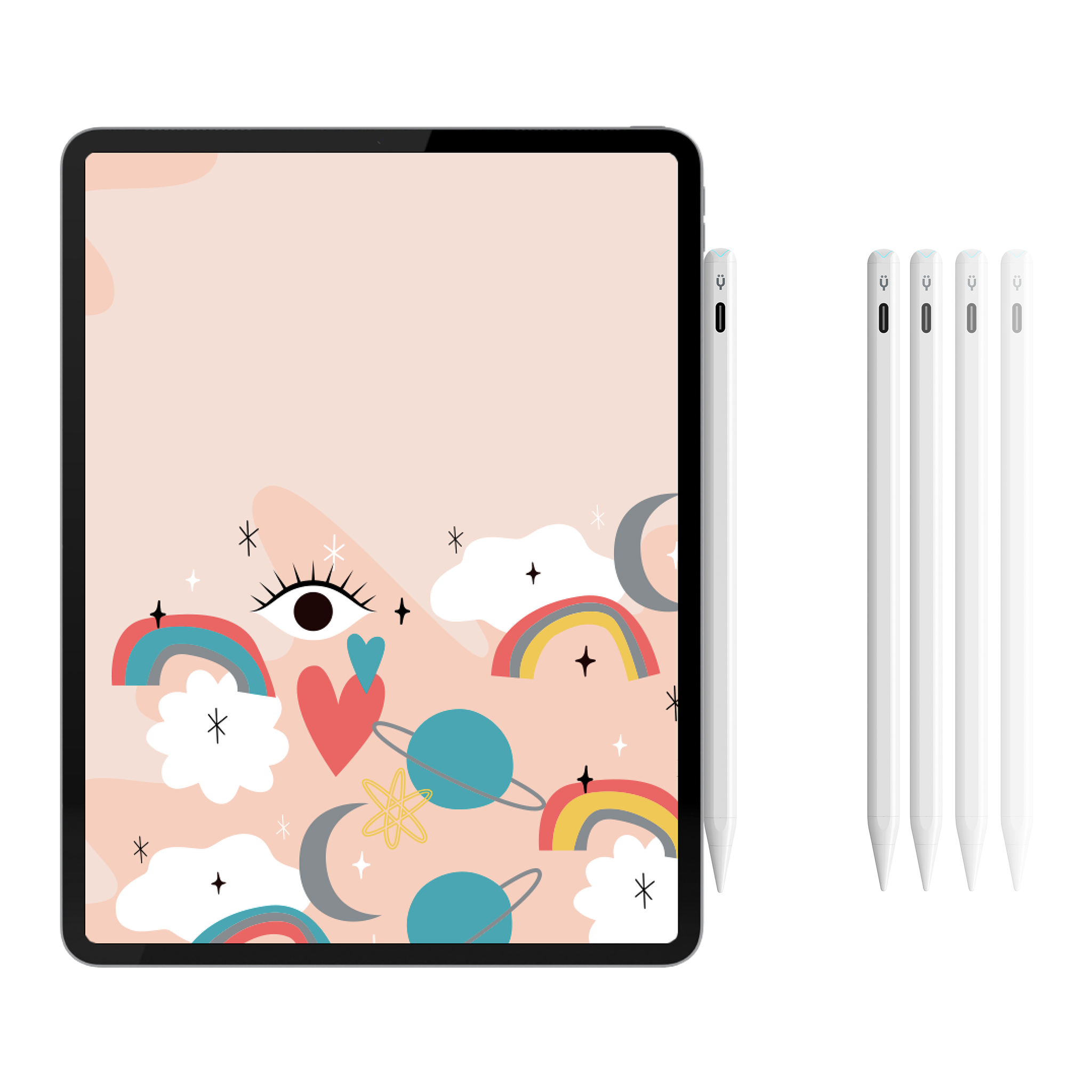 Pencil Pro  - With USB-C Charging | Pearl White-thumbmail-3