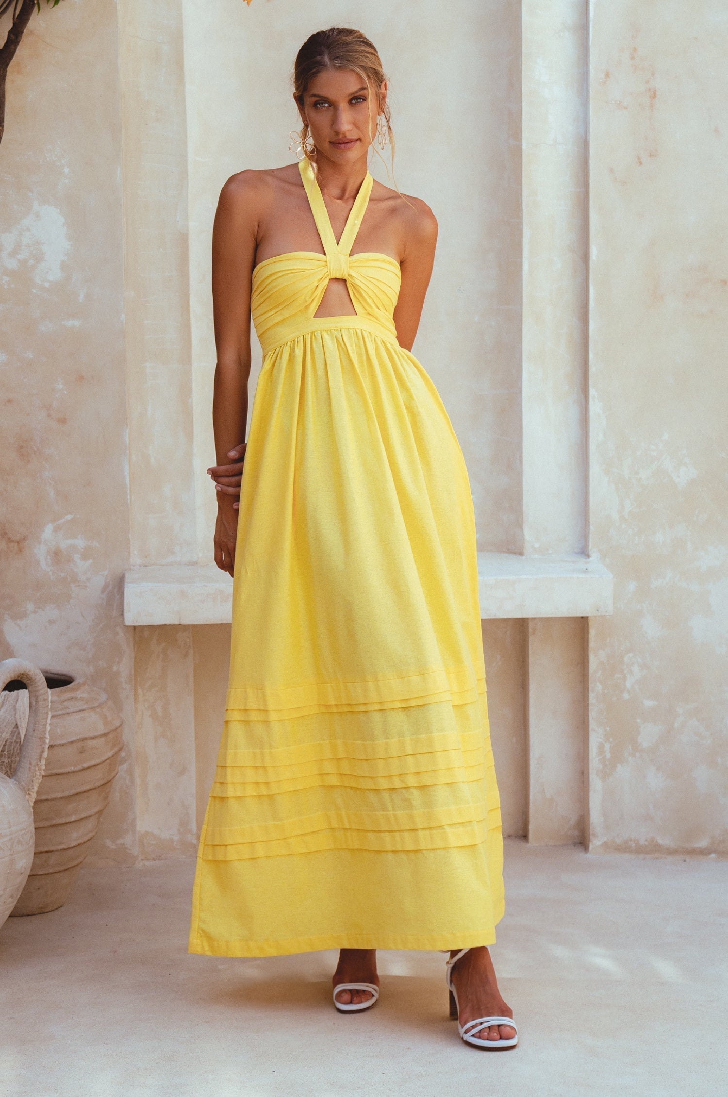 Penelope Halter Linen Maxi Dress-thumbmail-8