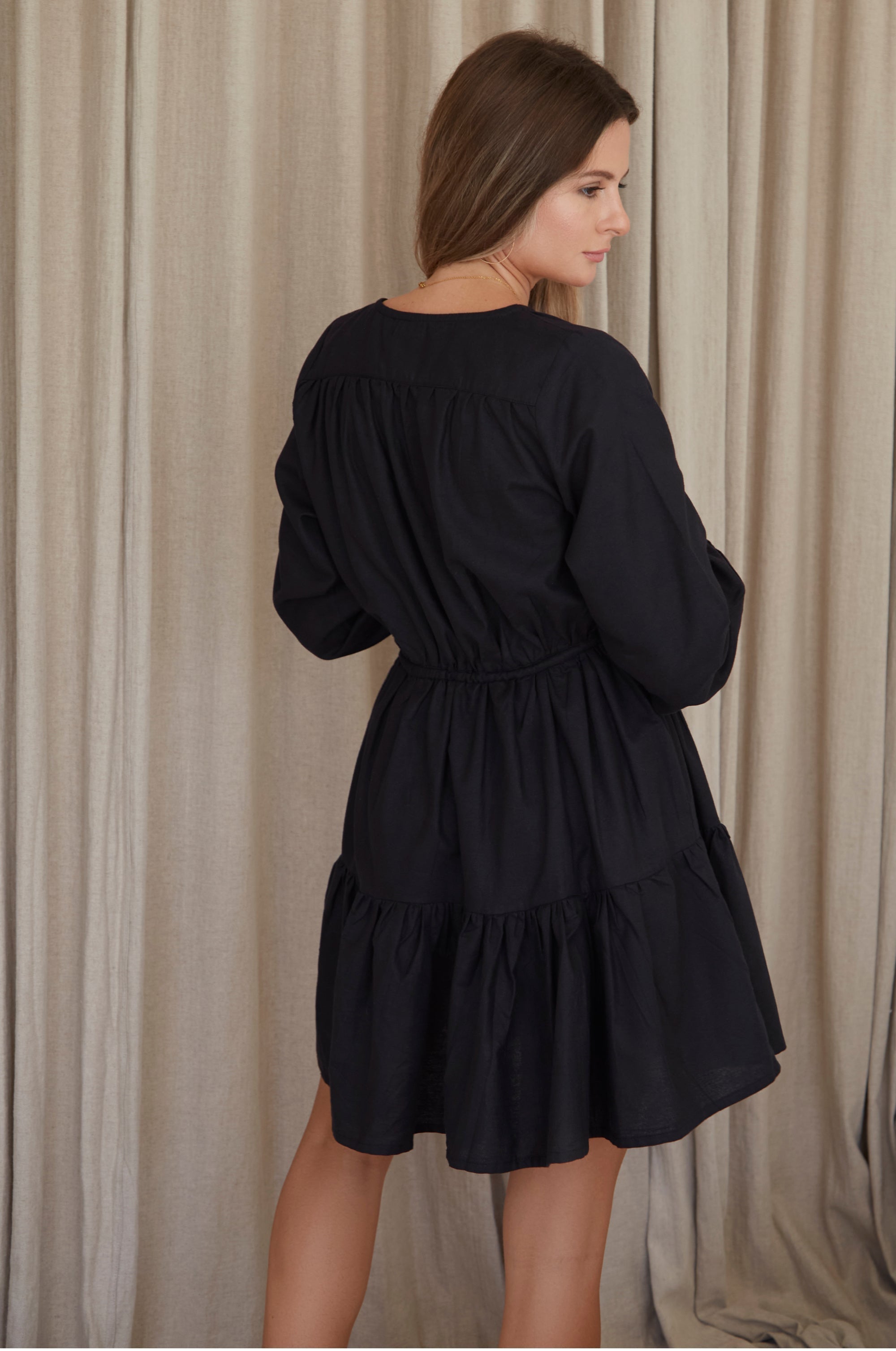 Positano Linen Mini Dress-thumbmail-6