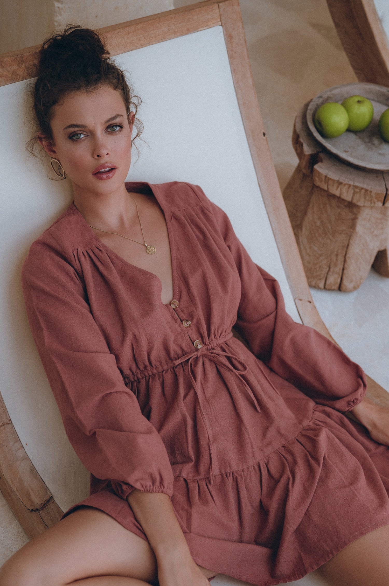 Positano Linen Mini Dress-thumbmail-6