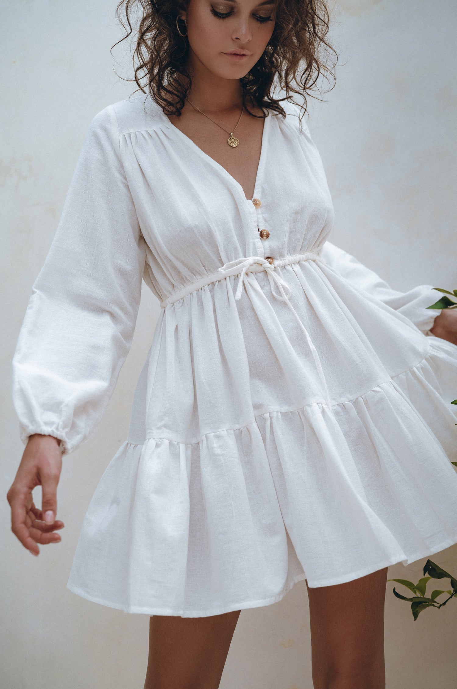 Positano Linen Mini Dress-thumbmail-9