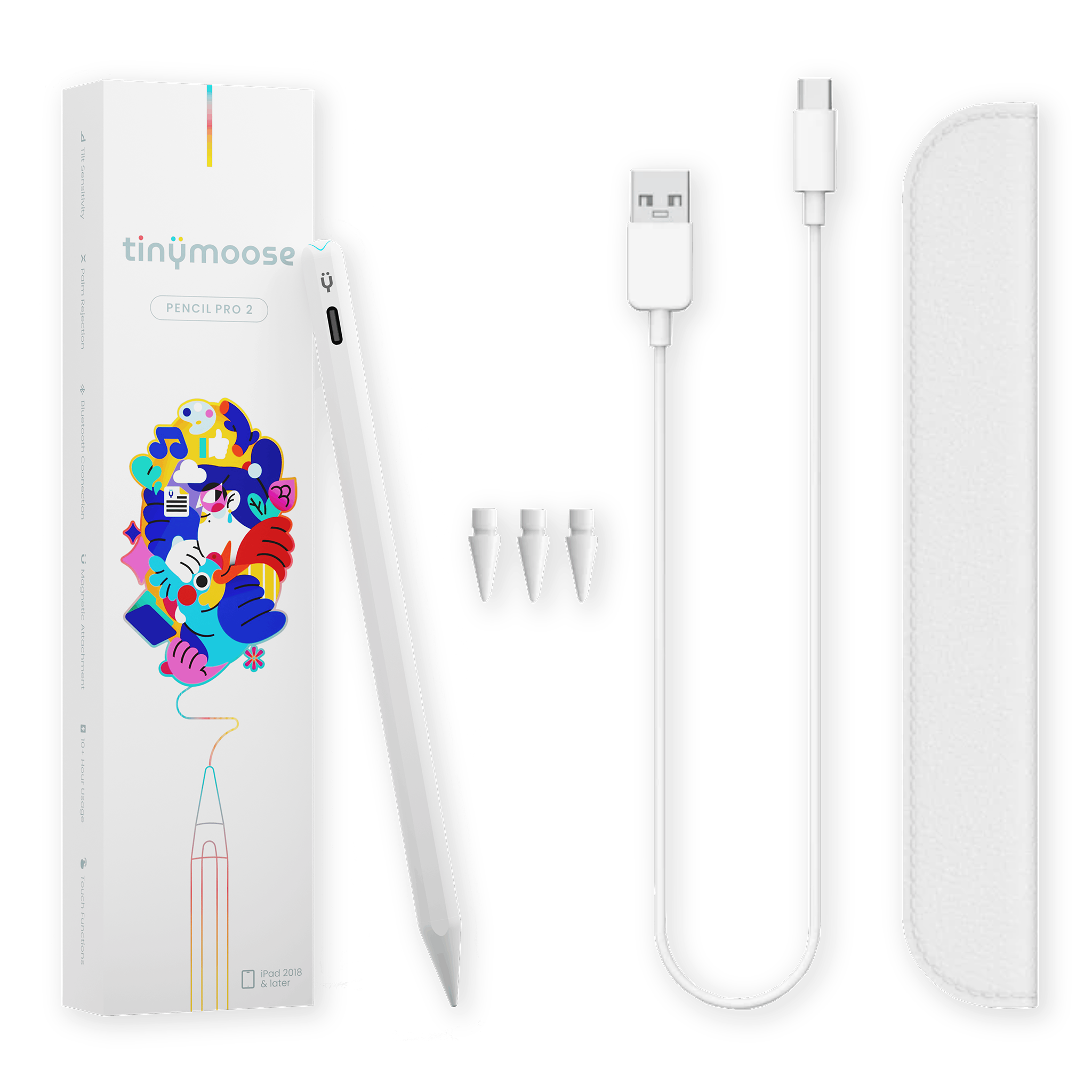 Pencil Pro 2 | Alpine White - With Gesture Controls-thumbmail-1