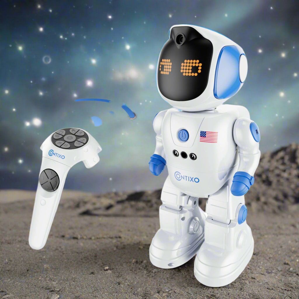 Contixo Remote Control Robot for Kids, Singing Dancing Programmable With Infrared Gesture, RC Robot Toy Age 6 -12-thumbmail-11
