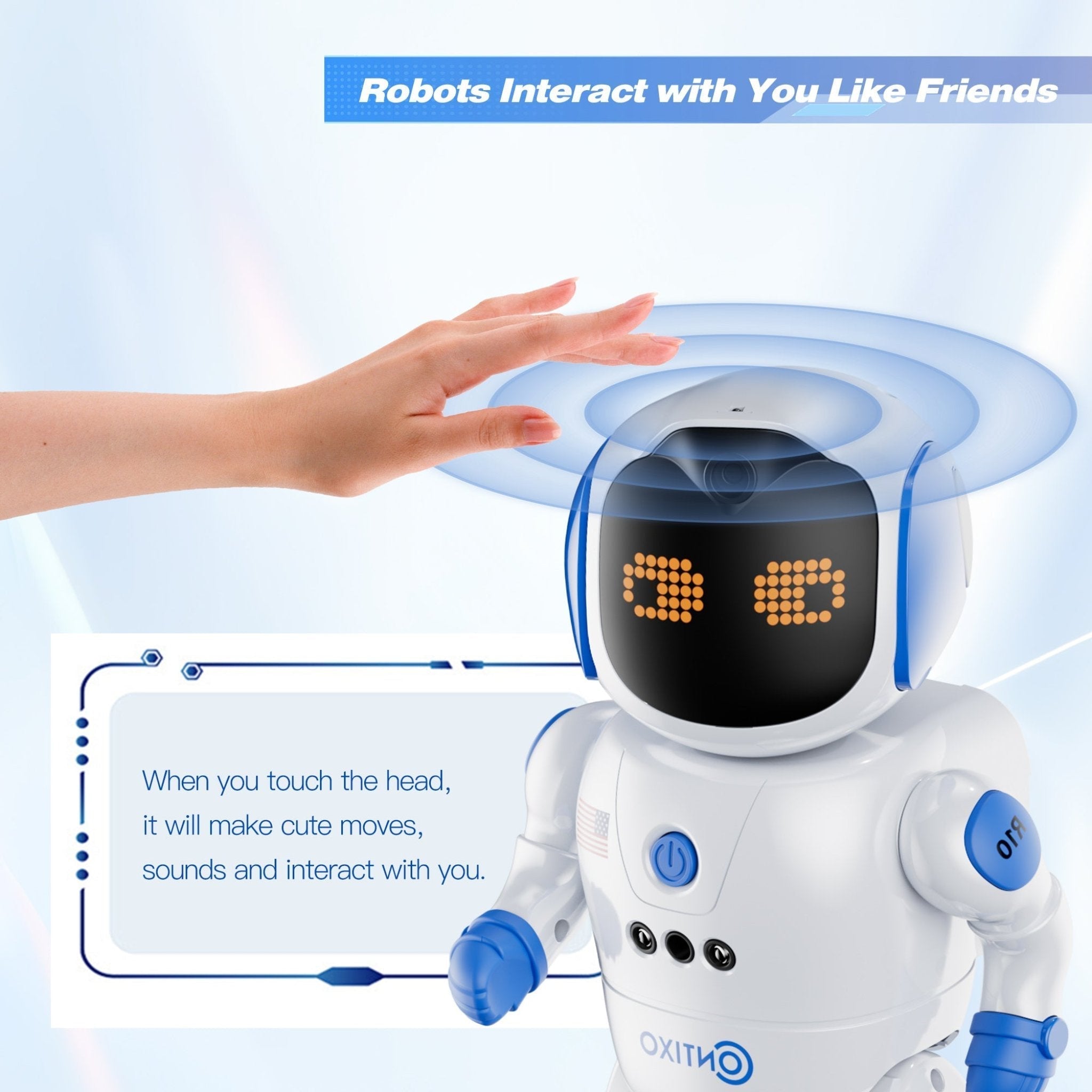 Contixo Remote Control Robot for Kids, Singing Dancing Programmable With Infrared Gesture, RC Robot Toy Age 6 -12-thumbmail-8