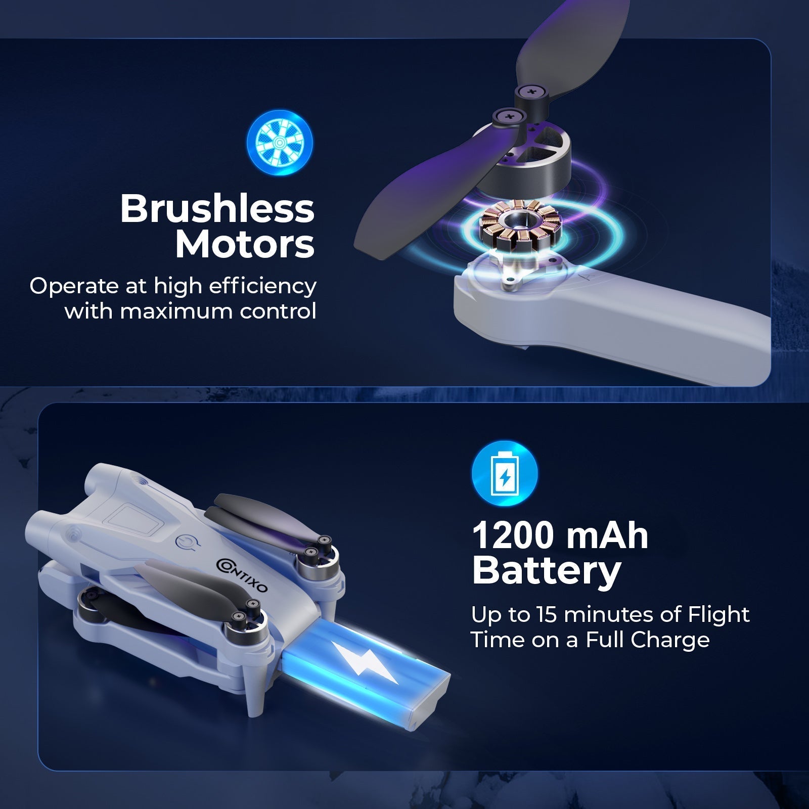 Contixo F21 Elite Sky Remote Control Beginner Drone With 1080P HD Camera-thumbmail-6