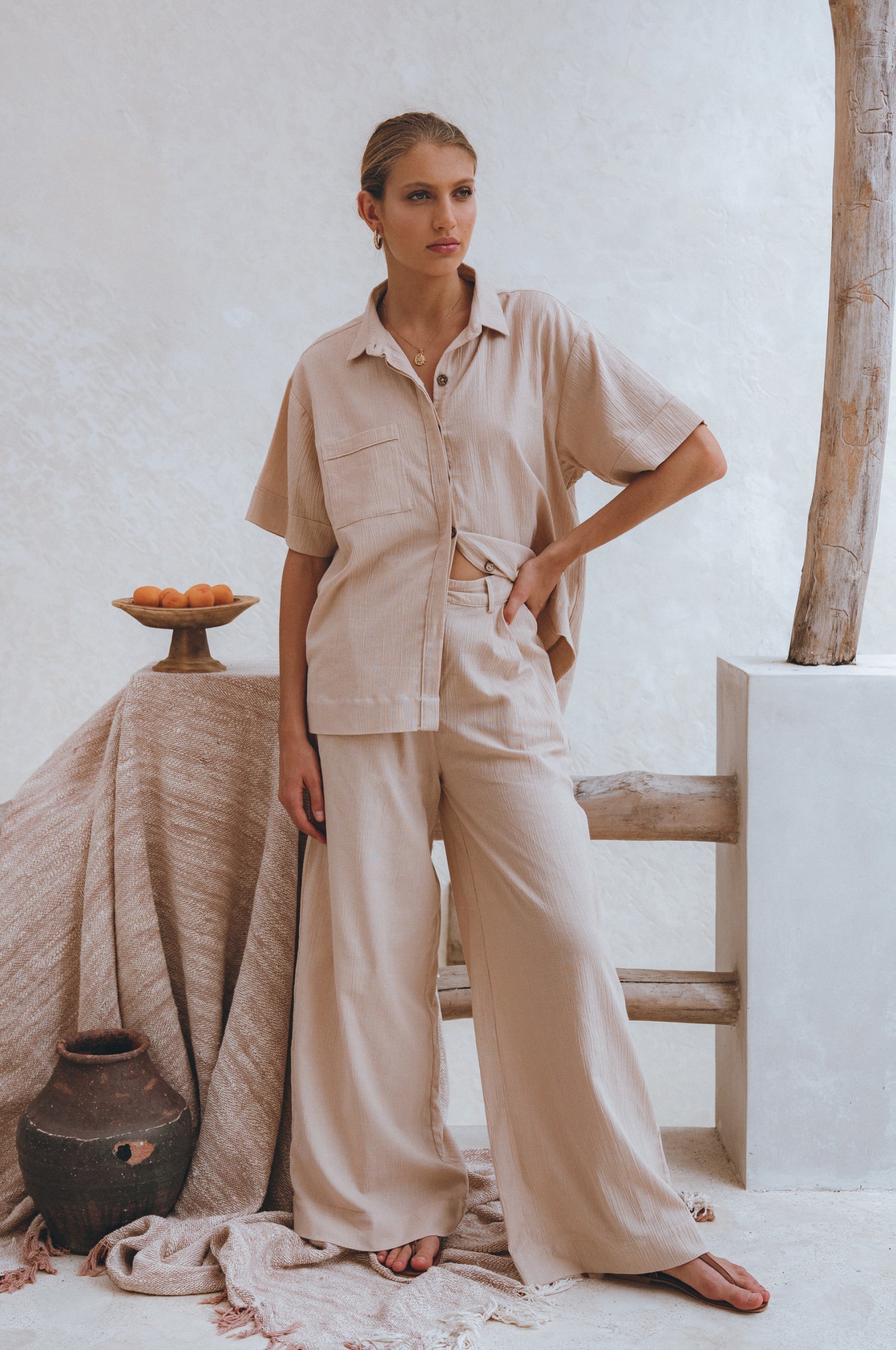 Raya Wide Leg Linen Pants-thumbmail-12
