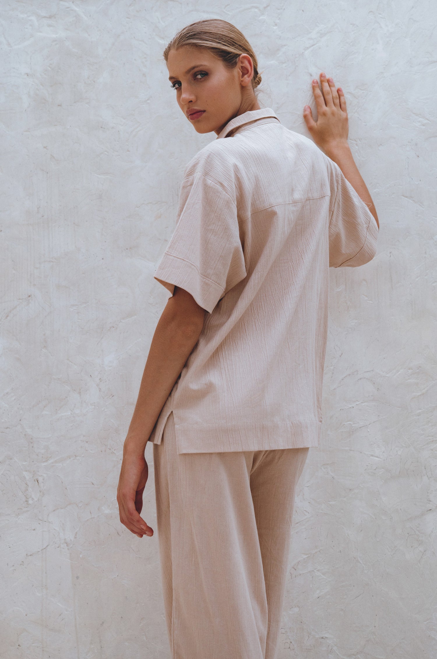 Raya Wide Leg Linen Pants-thumbmail-4