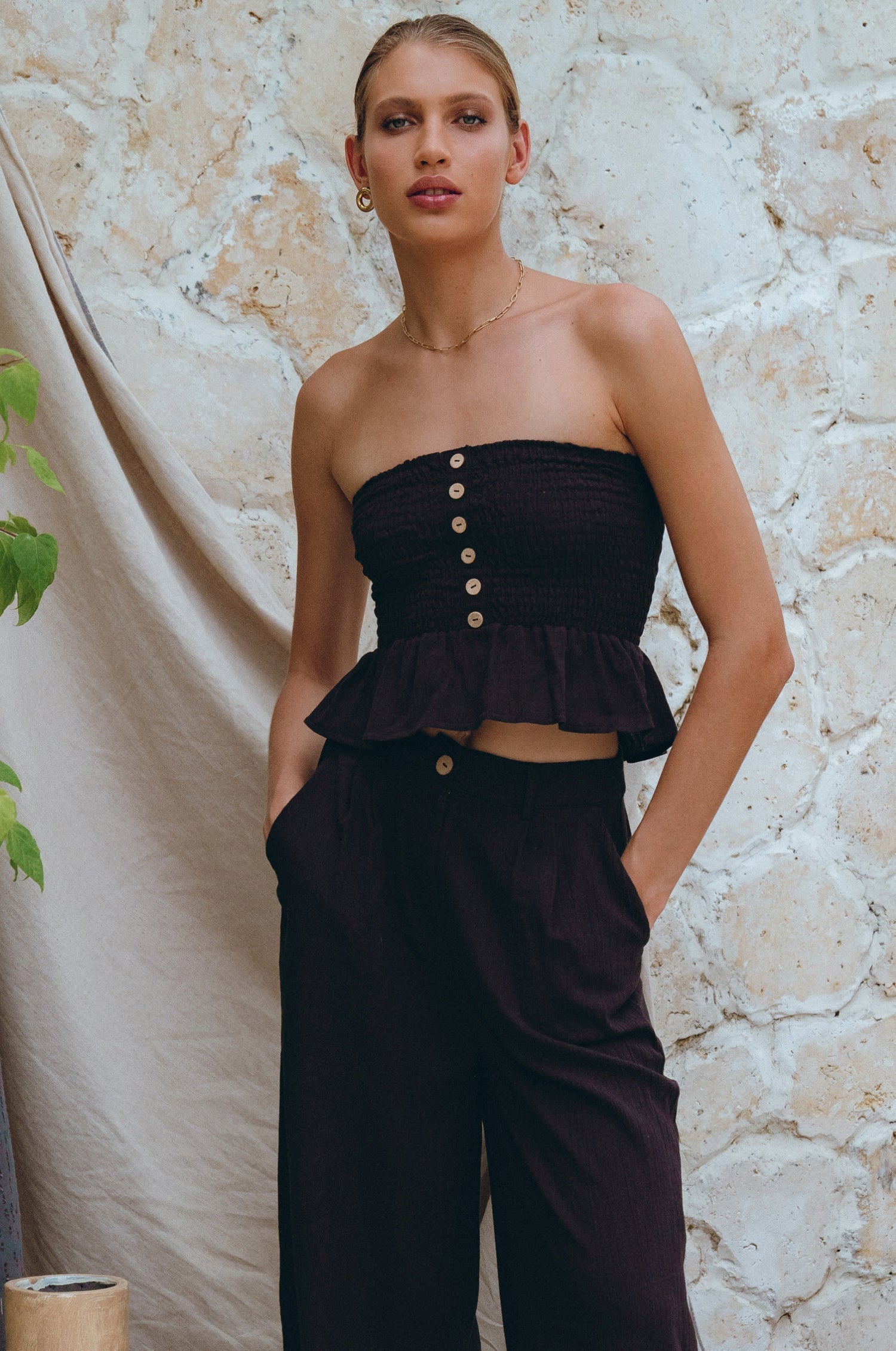 Raya Wide Leg Linen Pants-thumbmail-12
